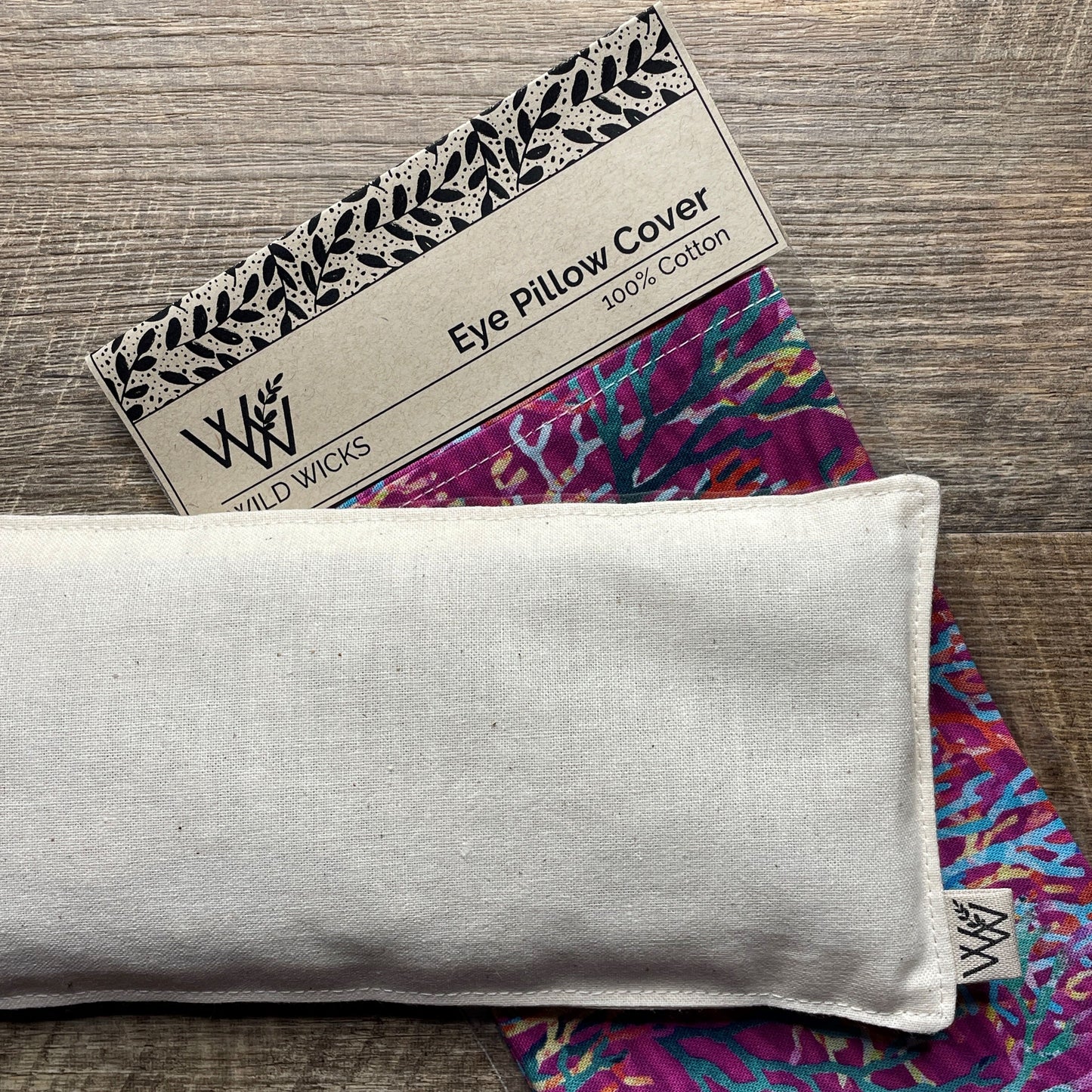 Eye Pillow Cotton Cover - Watercolour Coral Pink
