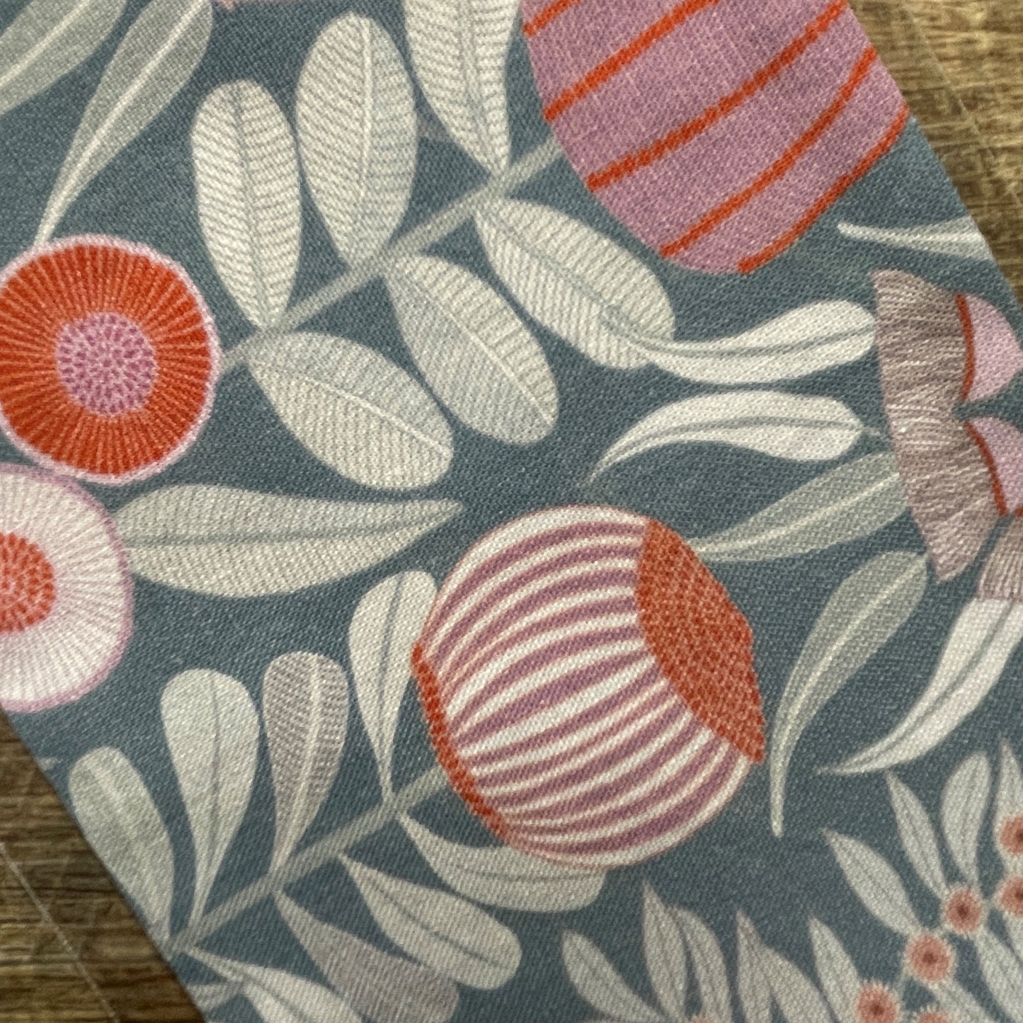 Eye Pillow Cotton Cover - JP Floral Blue Grey