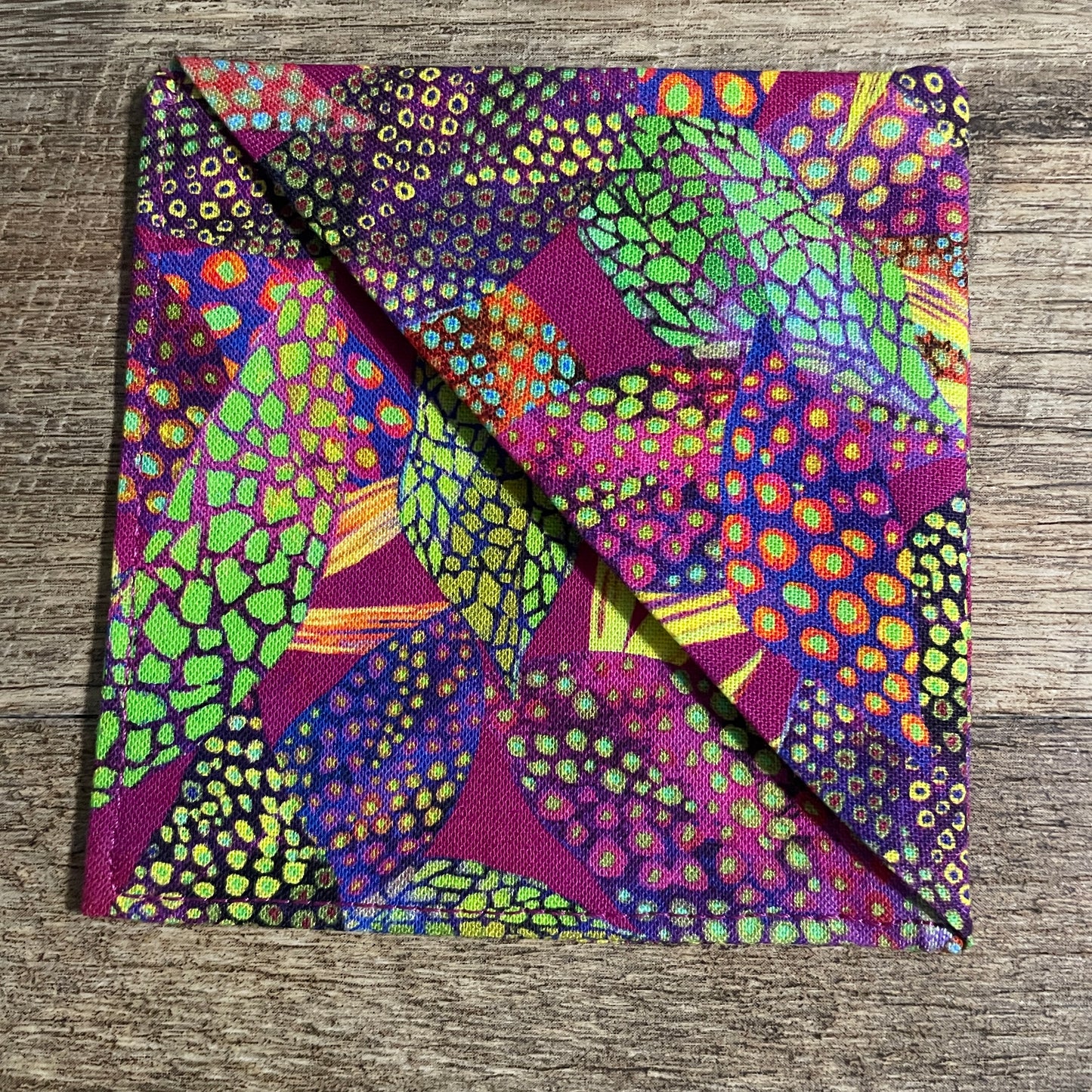 Fabric Corner Bookmark - Tropical Punch Fuchsia