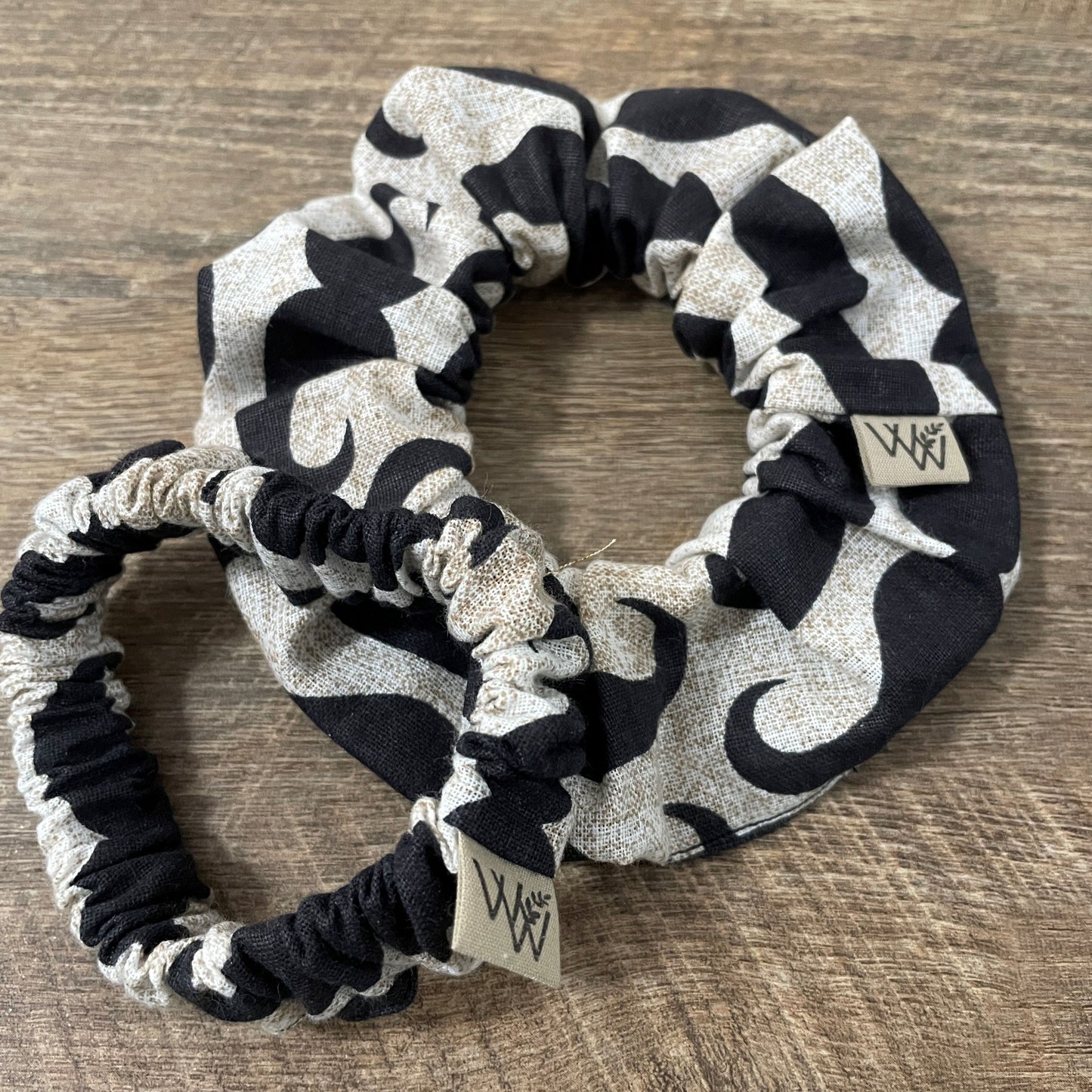 Scrunchies - Black Moustache
