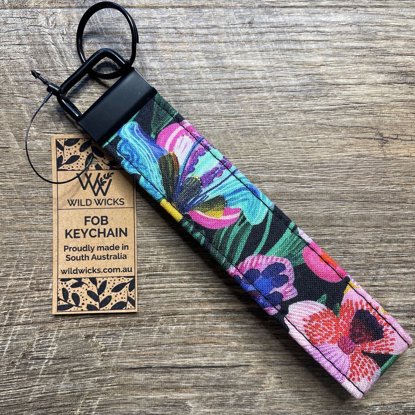 Fabric Fob Keychain - KK Iris Iridescence