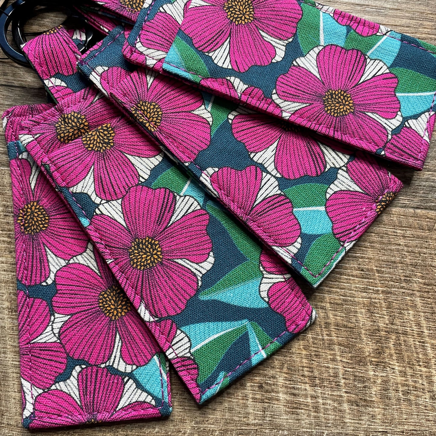 Lip Balm Holder Keyring - JP Tropical Flora 3