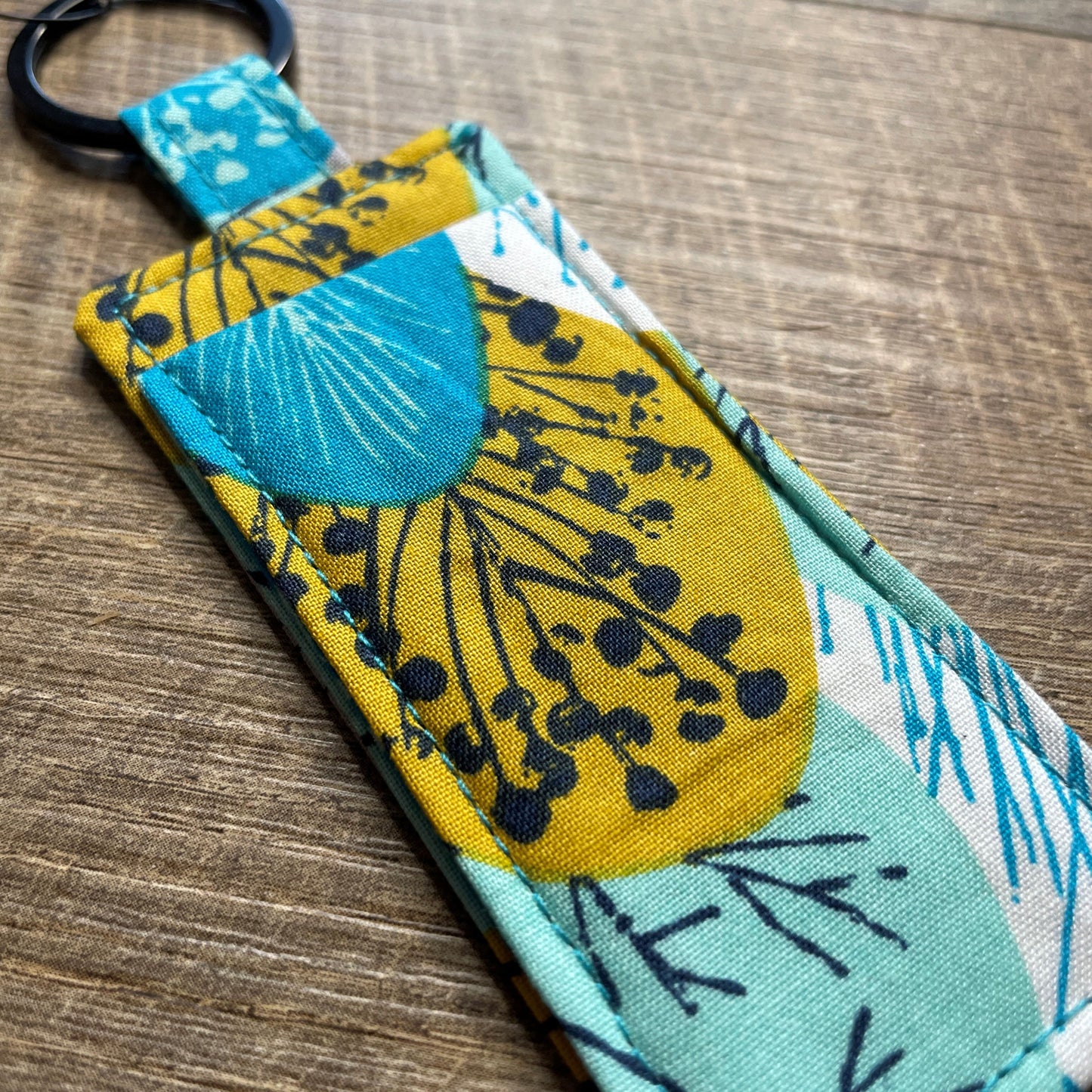 Lip Balm Holder Keyring - Sketchy Trees