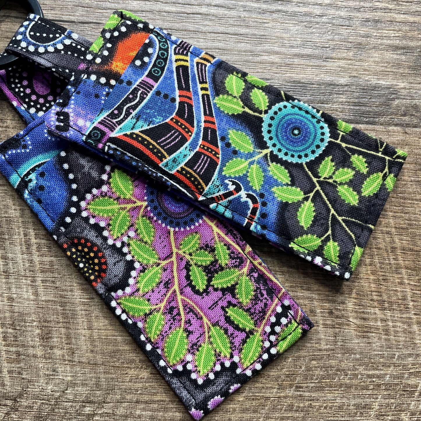Lip Balm Holder Keyring - Colourful Dots