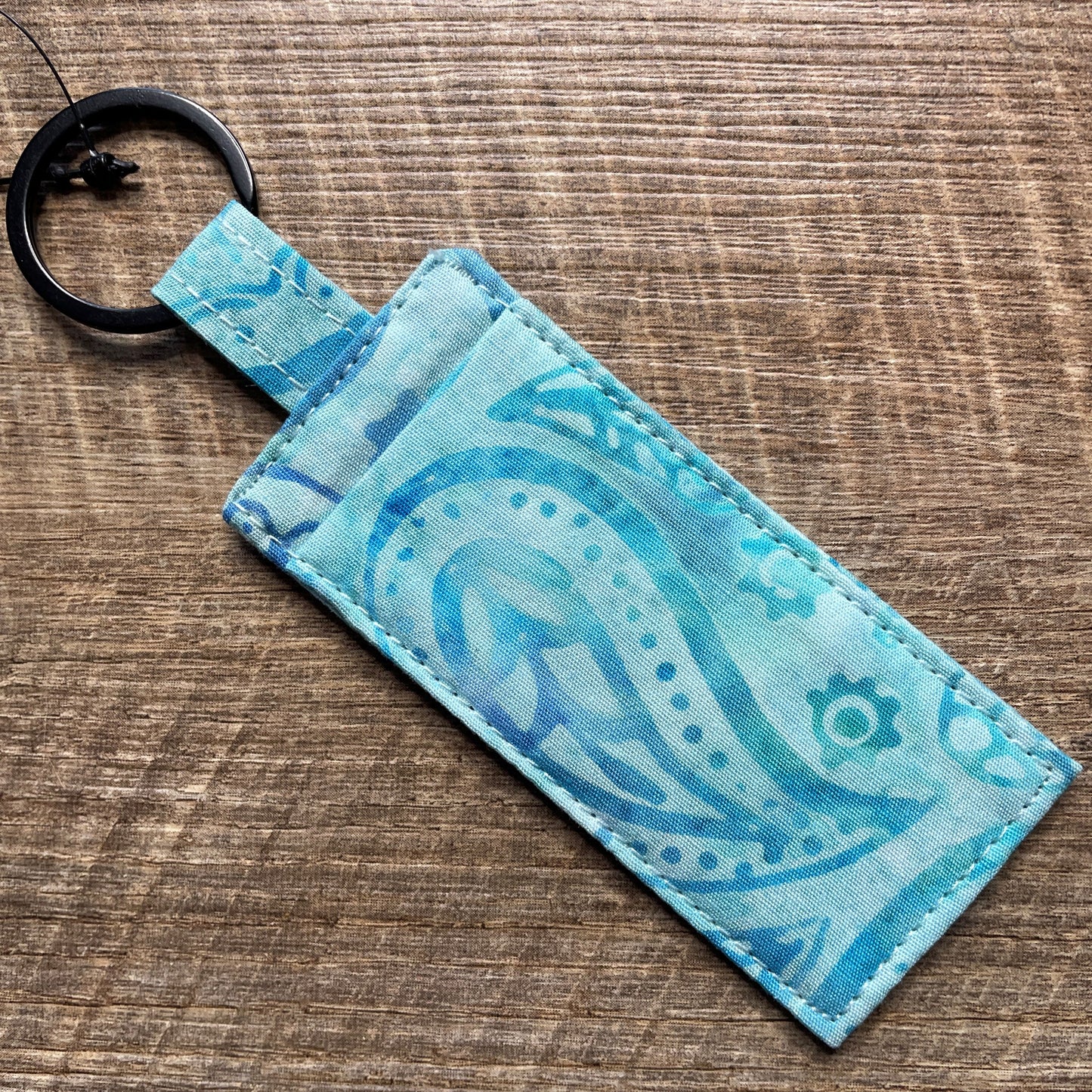 Lip Balm Holder Keyring - Sky Batik