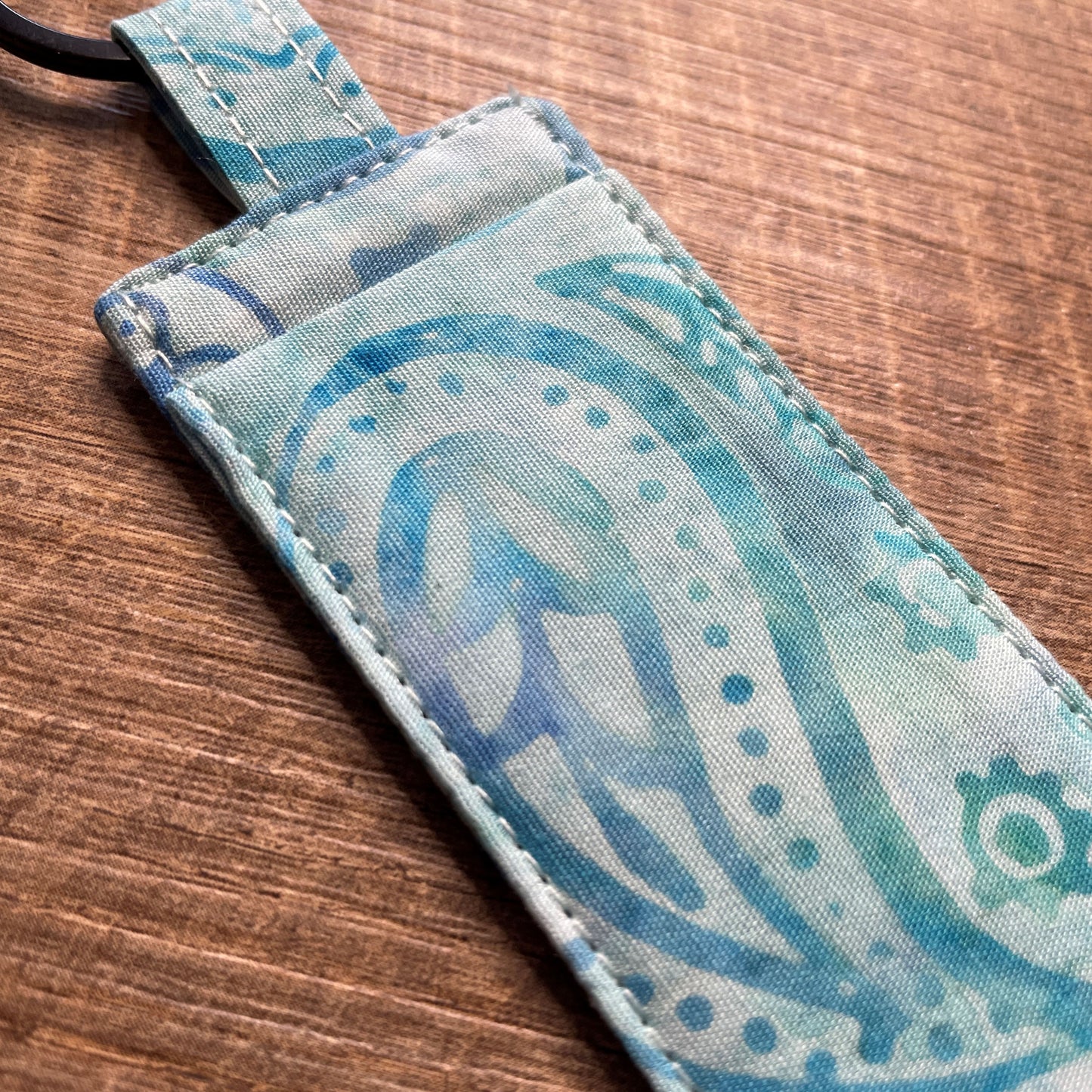Lip Balm Holder Keyring - Sky Batik