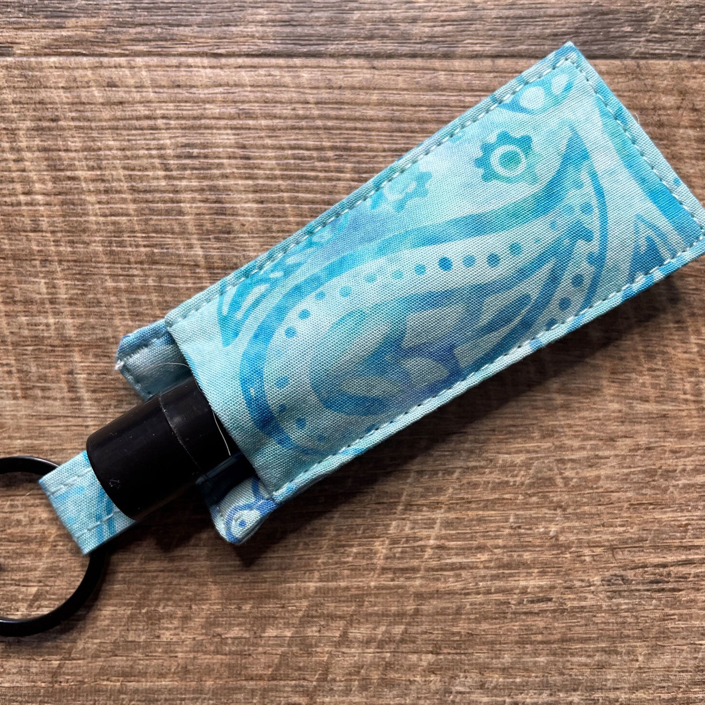 Lip Balm Holder Keyring - Sky Batik