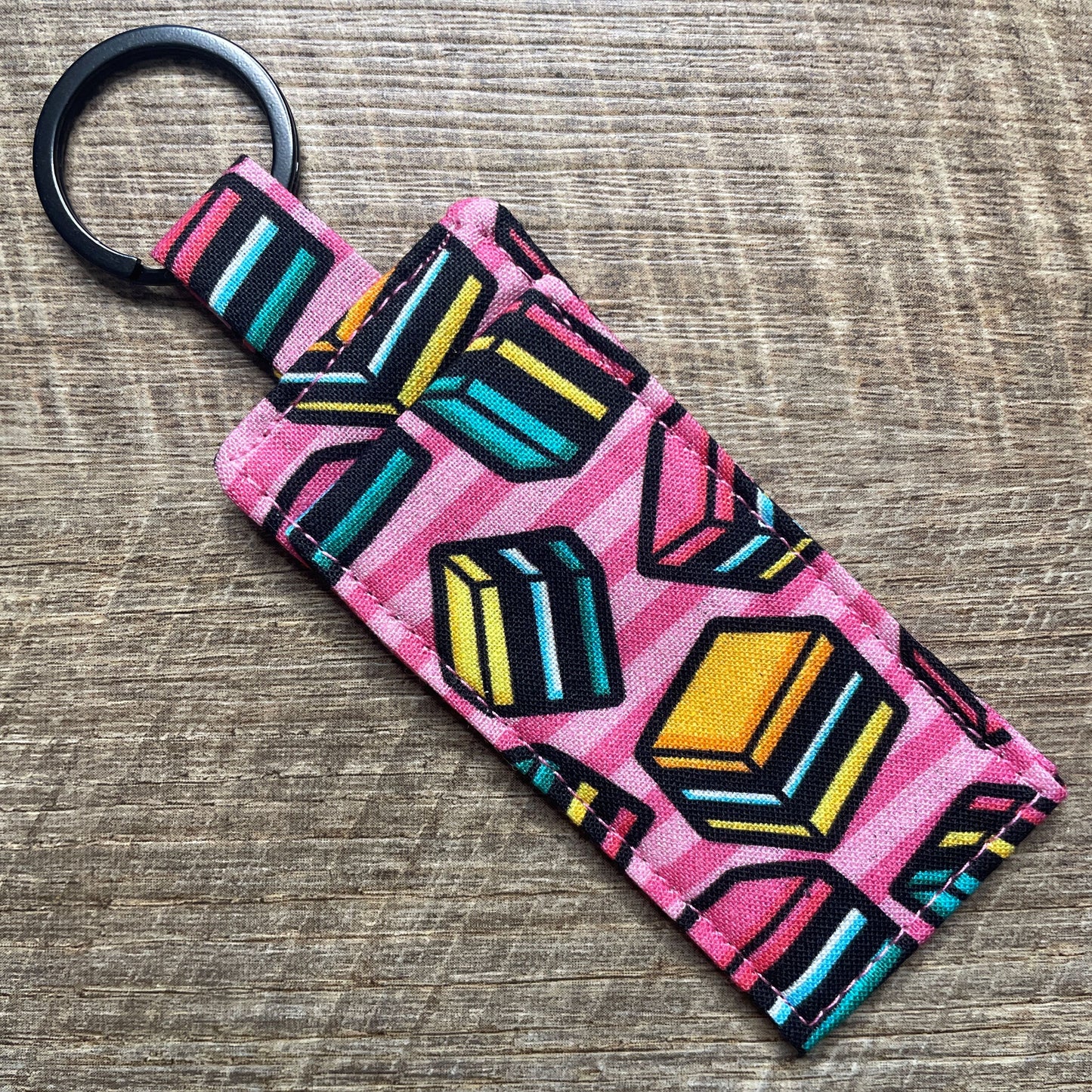 Lip Balm Holder Keyring - All Sorts of Liquorice