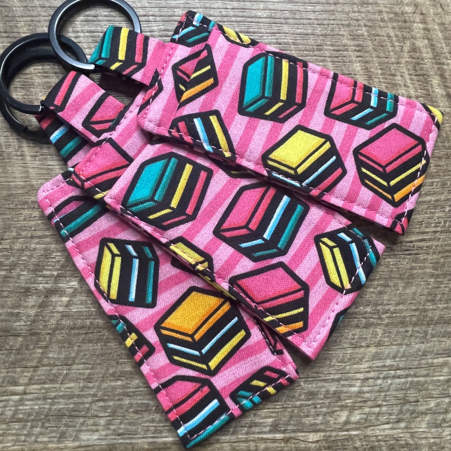 Lip Balm Holder Keyring - All Sorts of Liquorice