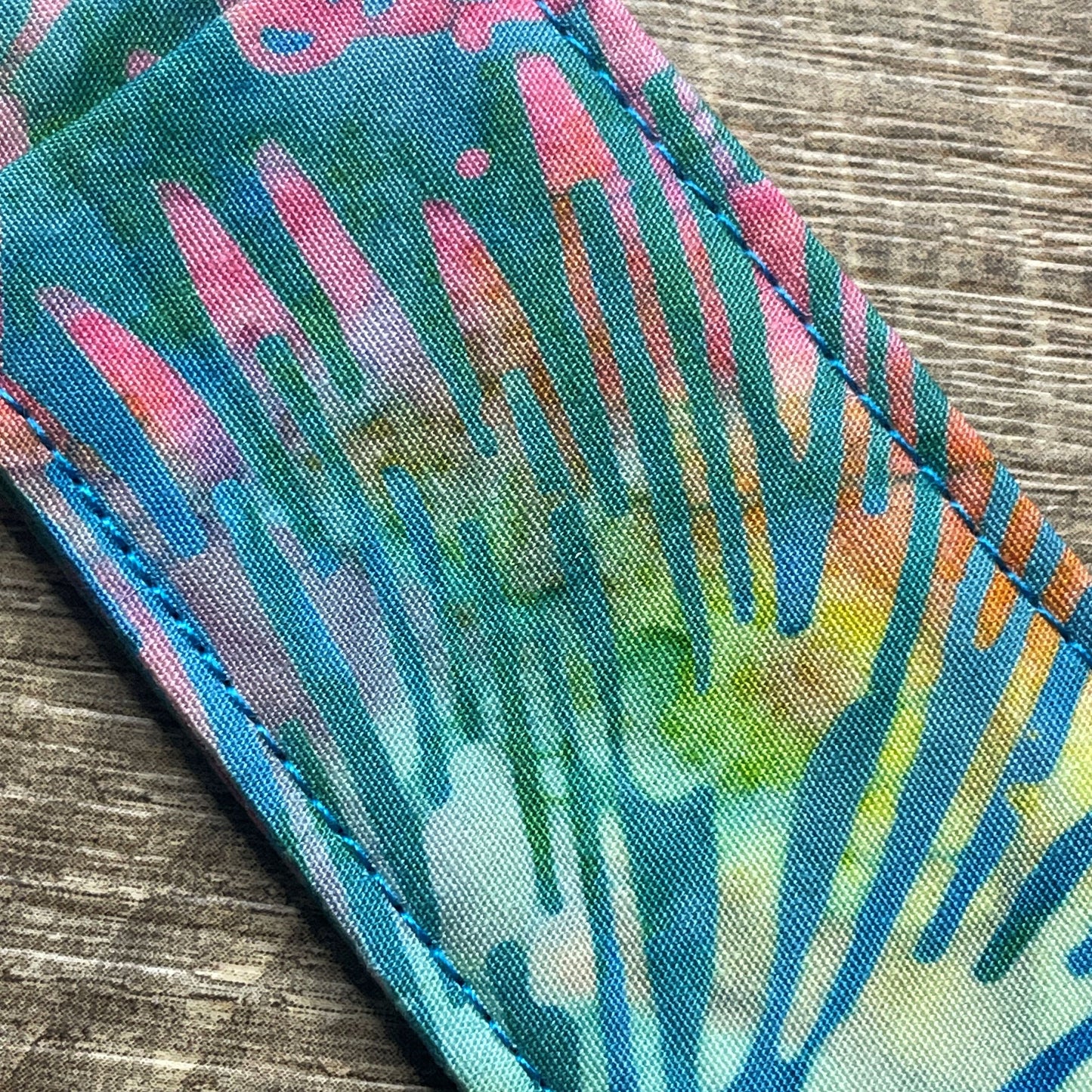Lip Balm Holder Keyring - Batik Leaf