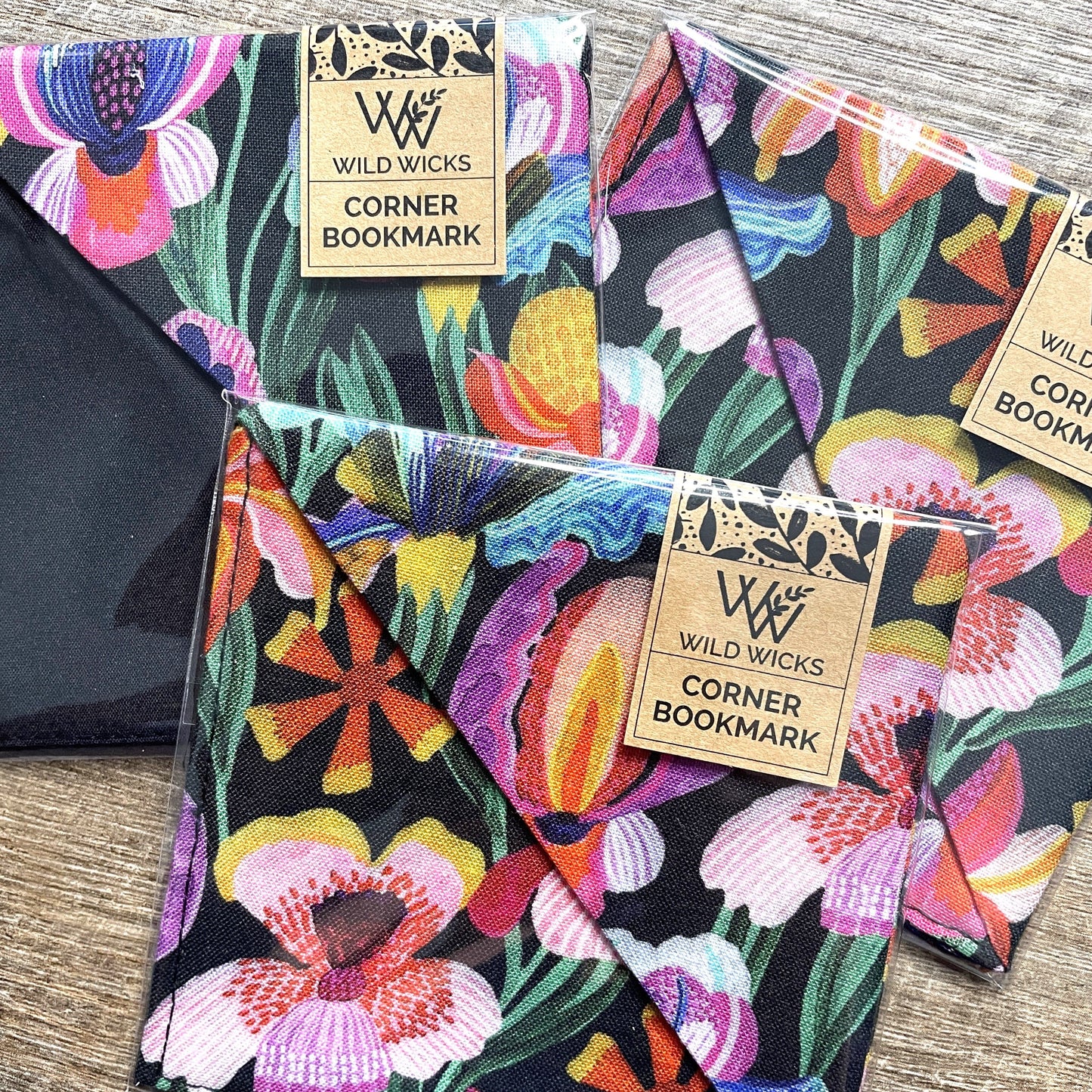 Fabric Corner Bookmark - Iris Iredescence