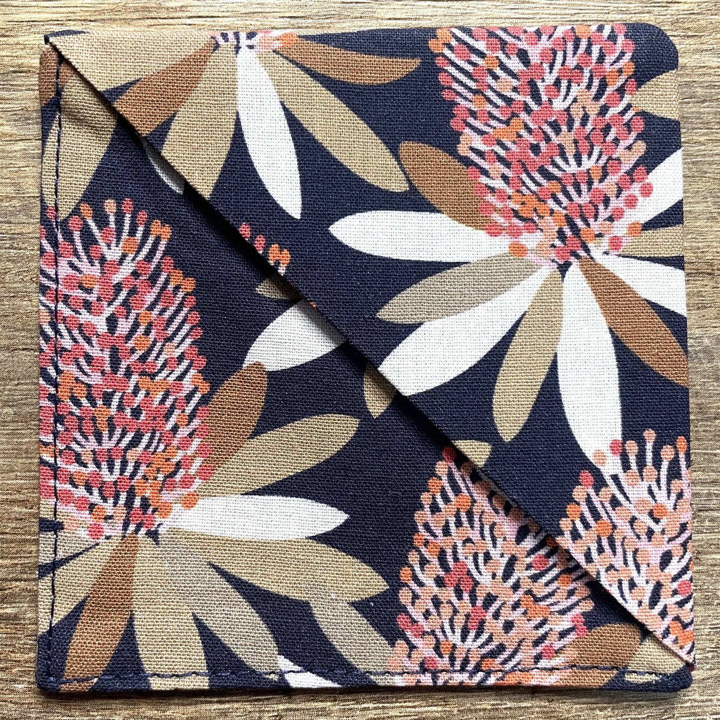 Fabric Corner Bookmark - JP Banksia Blooming