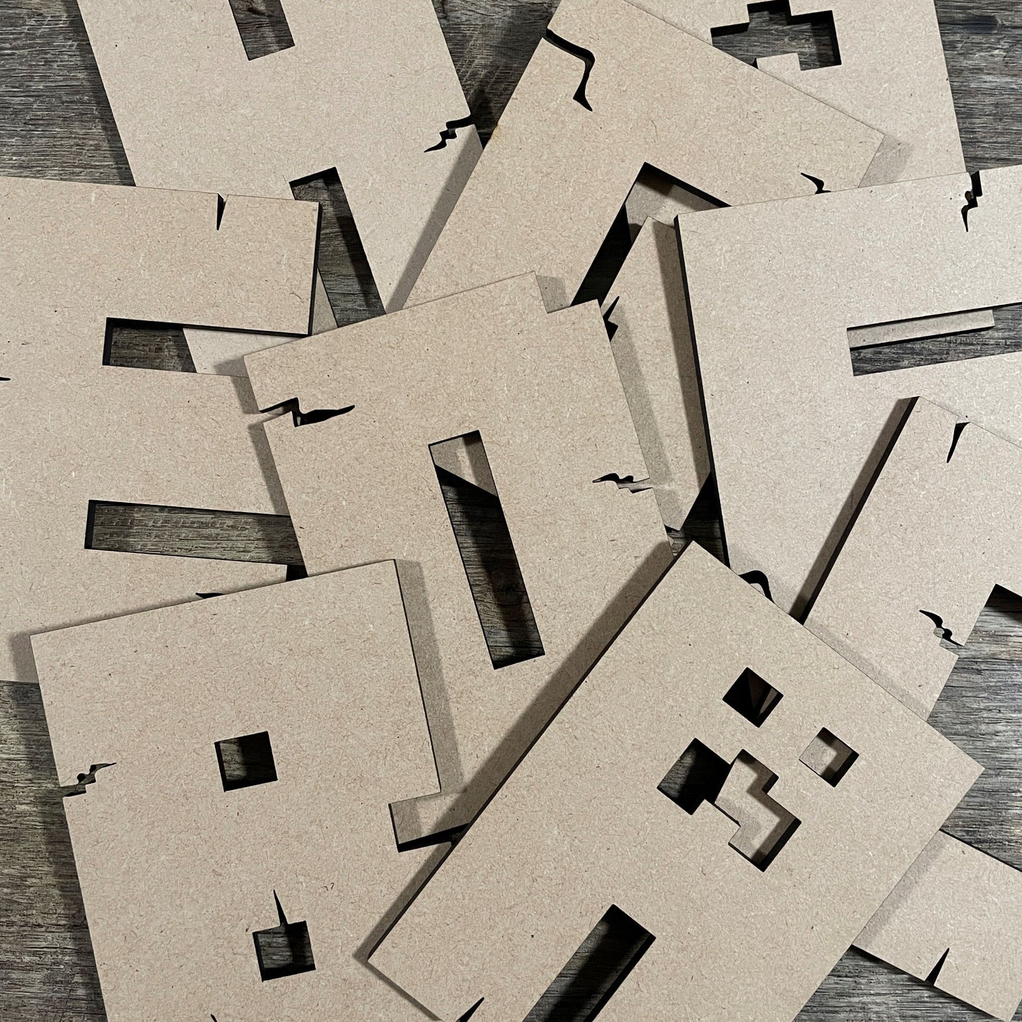 MDF Letters and Numbers 'Pixelcraft'