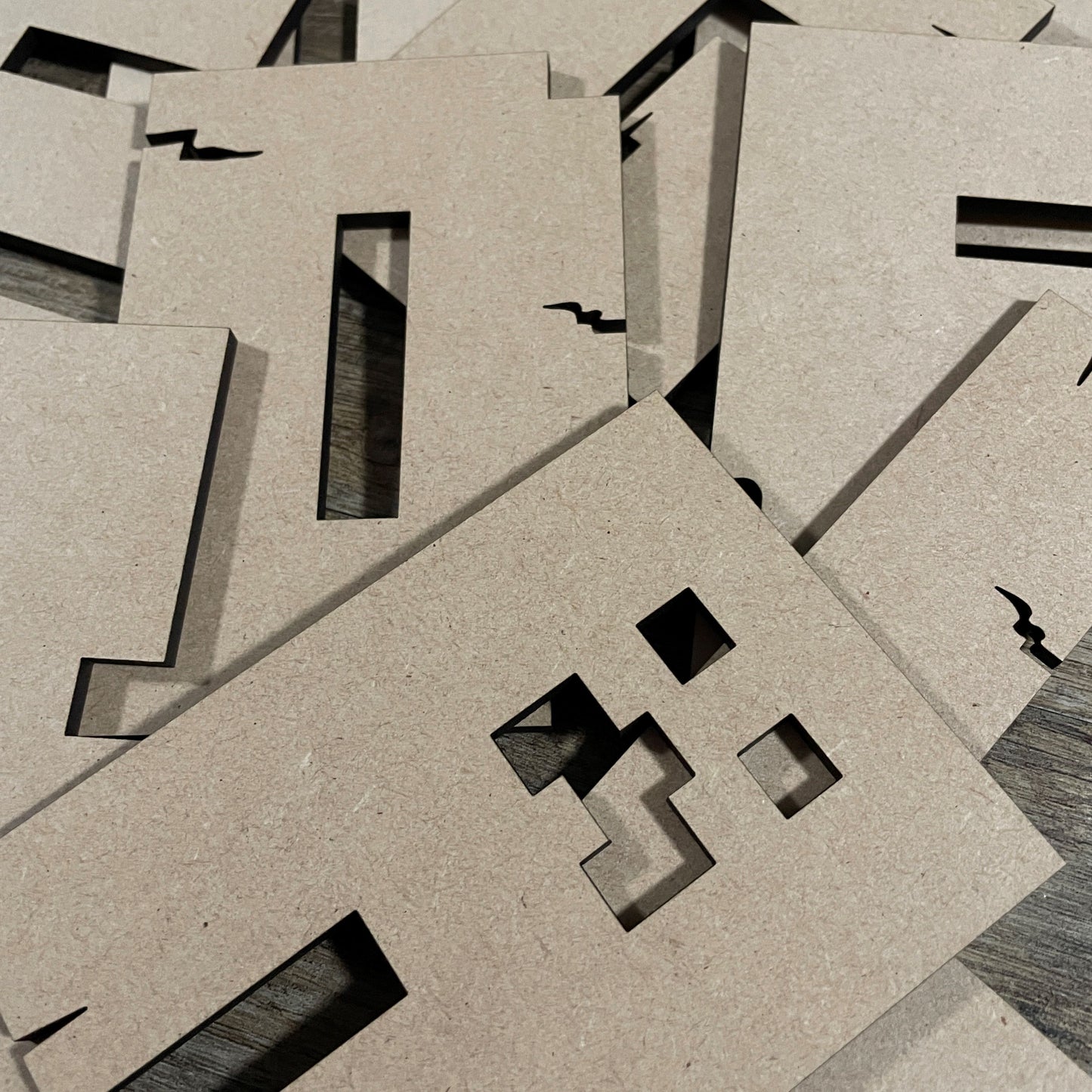 MDF Letters and Numbers 'Pixelcraft'