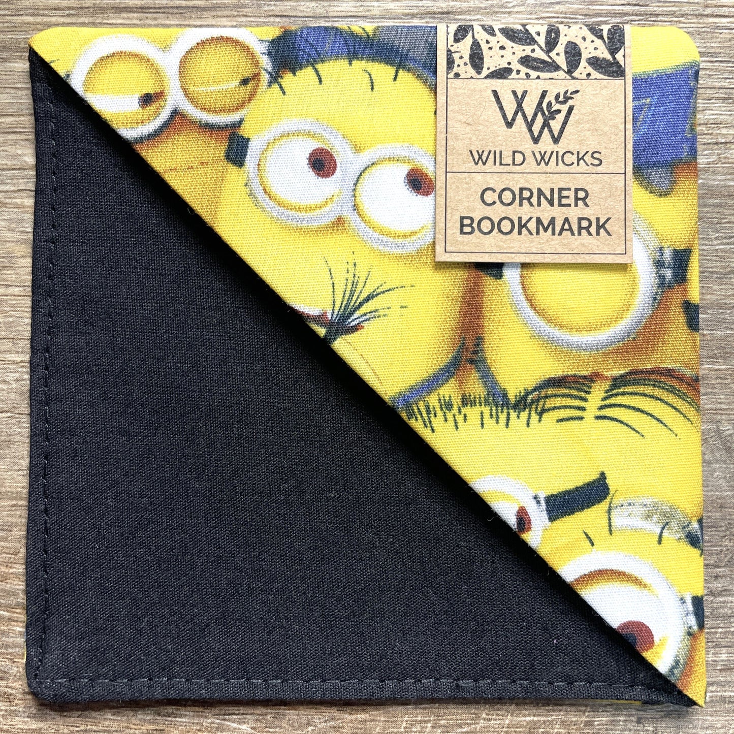 Fabric Corner Bookmark - Yellow Guys