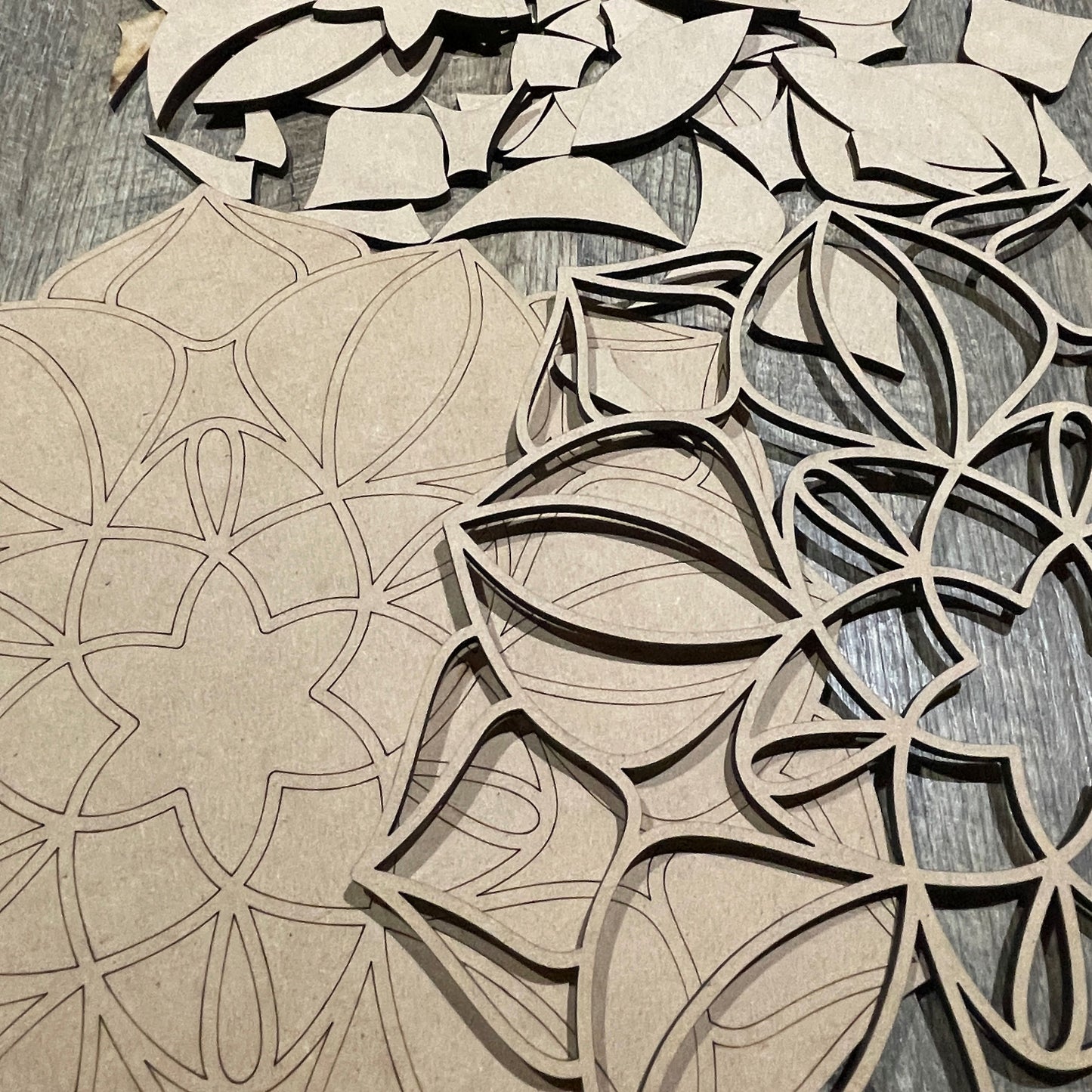 MDF Layered Cutout Mandala 10