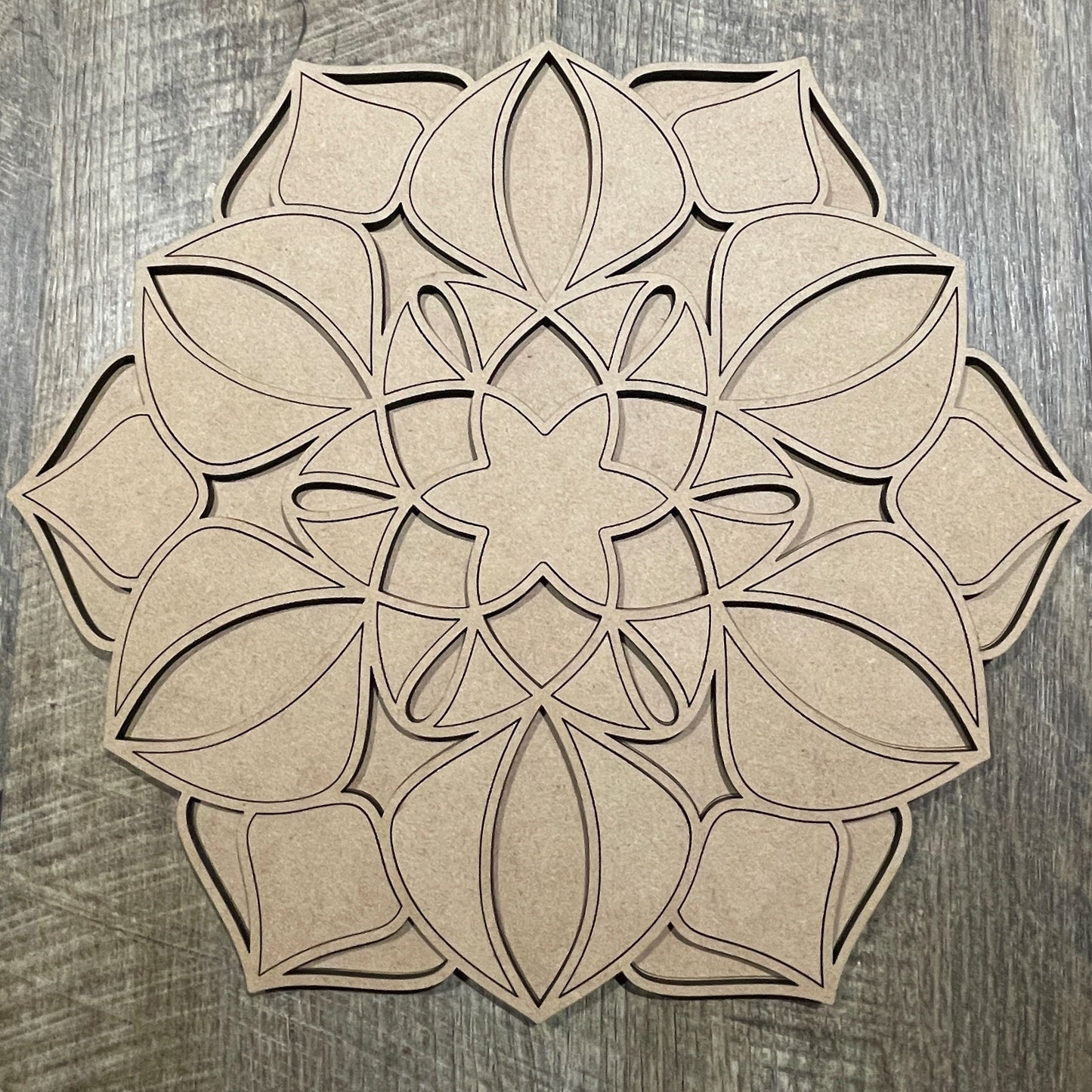 MDF Layered Cutout Mandala 10
