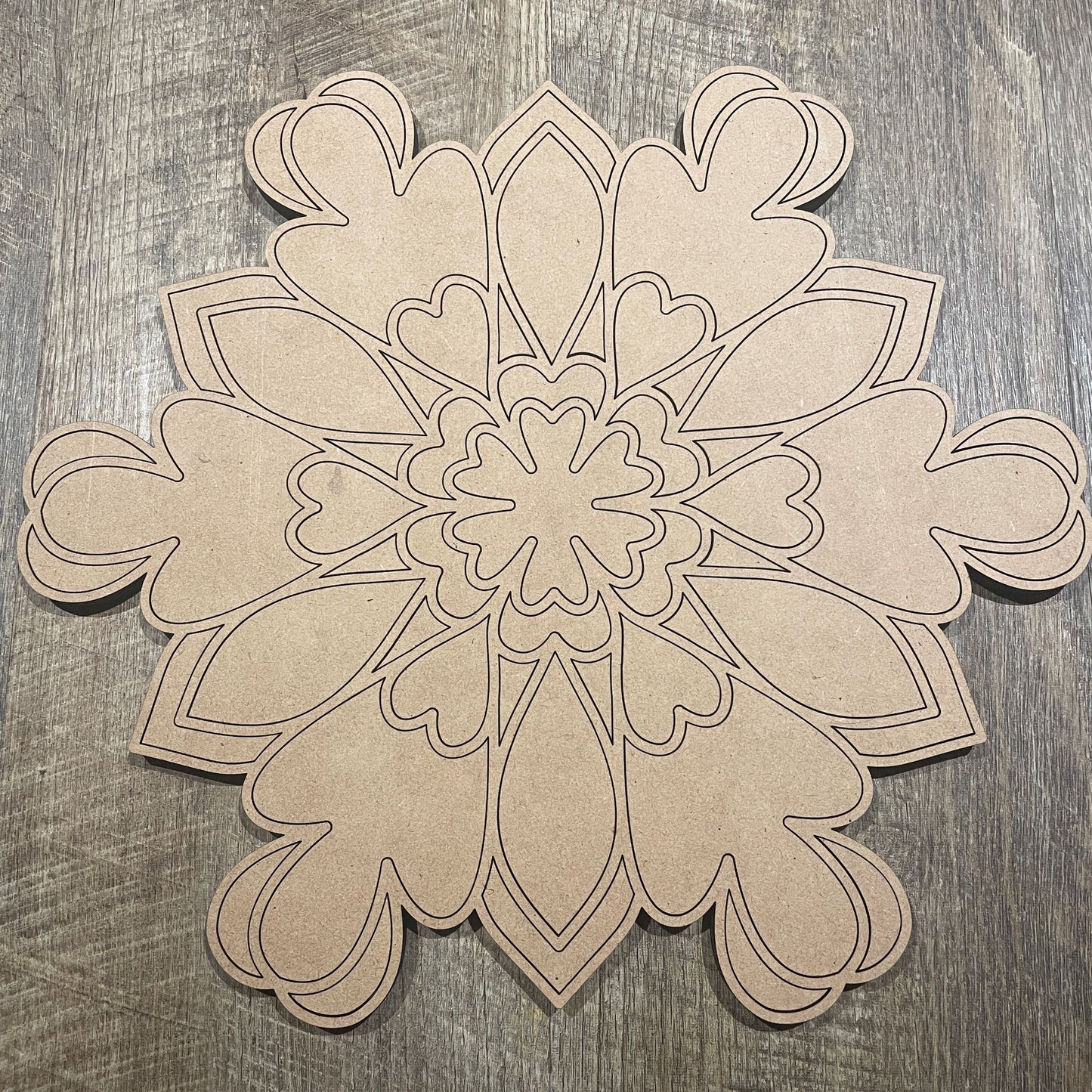 MDF Layered Cutout Mandala 5