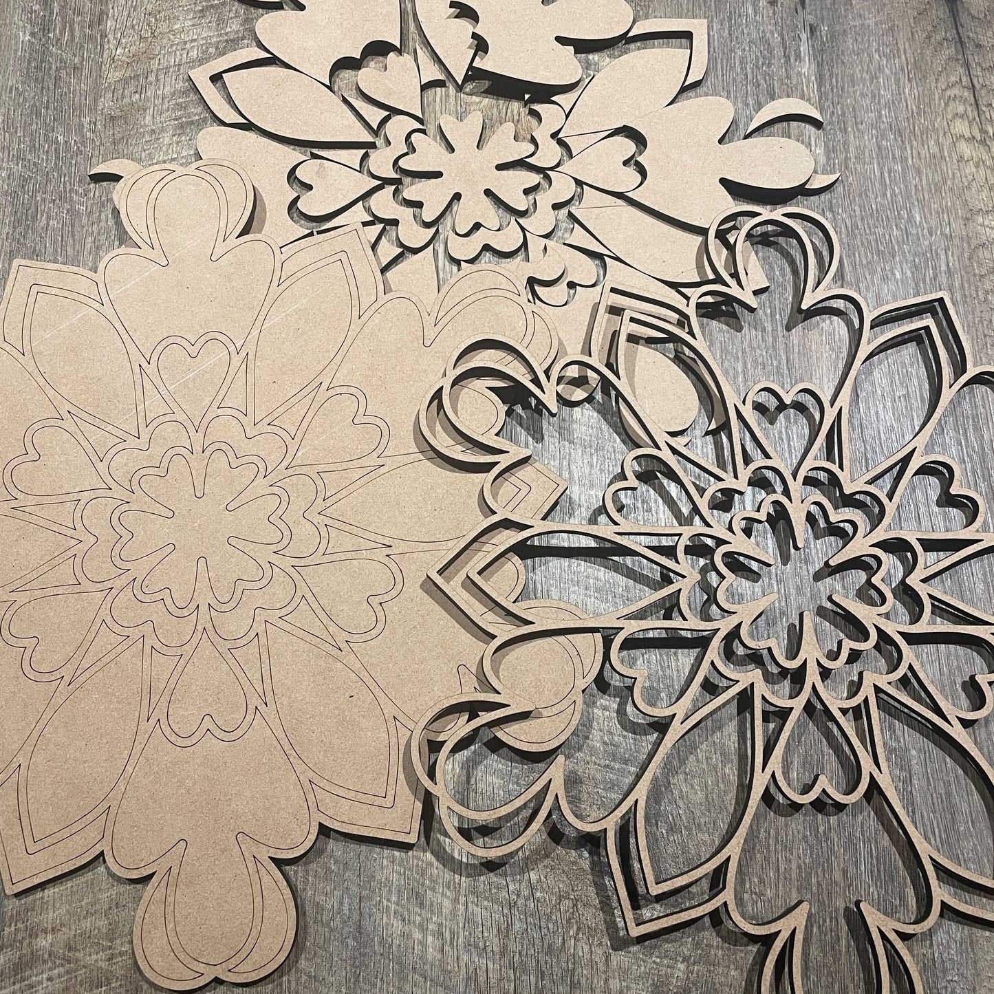 MDF Layered Cutout Mandala 5