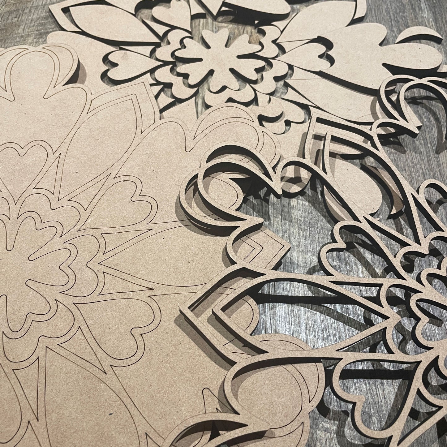 MDF Layered Cutout Mandala 5