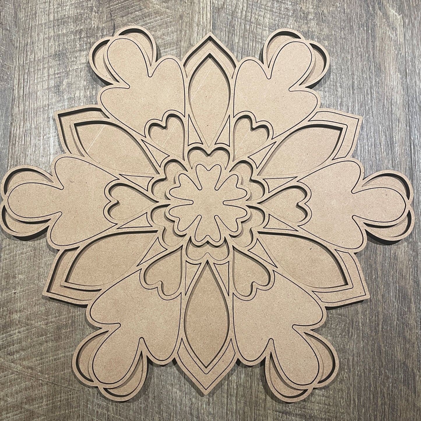 MDF Layered Cutout Mandala 5