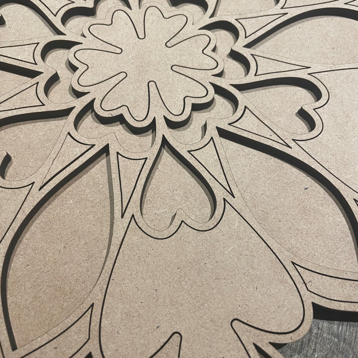 MDF Layered Cutout Mandala 5