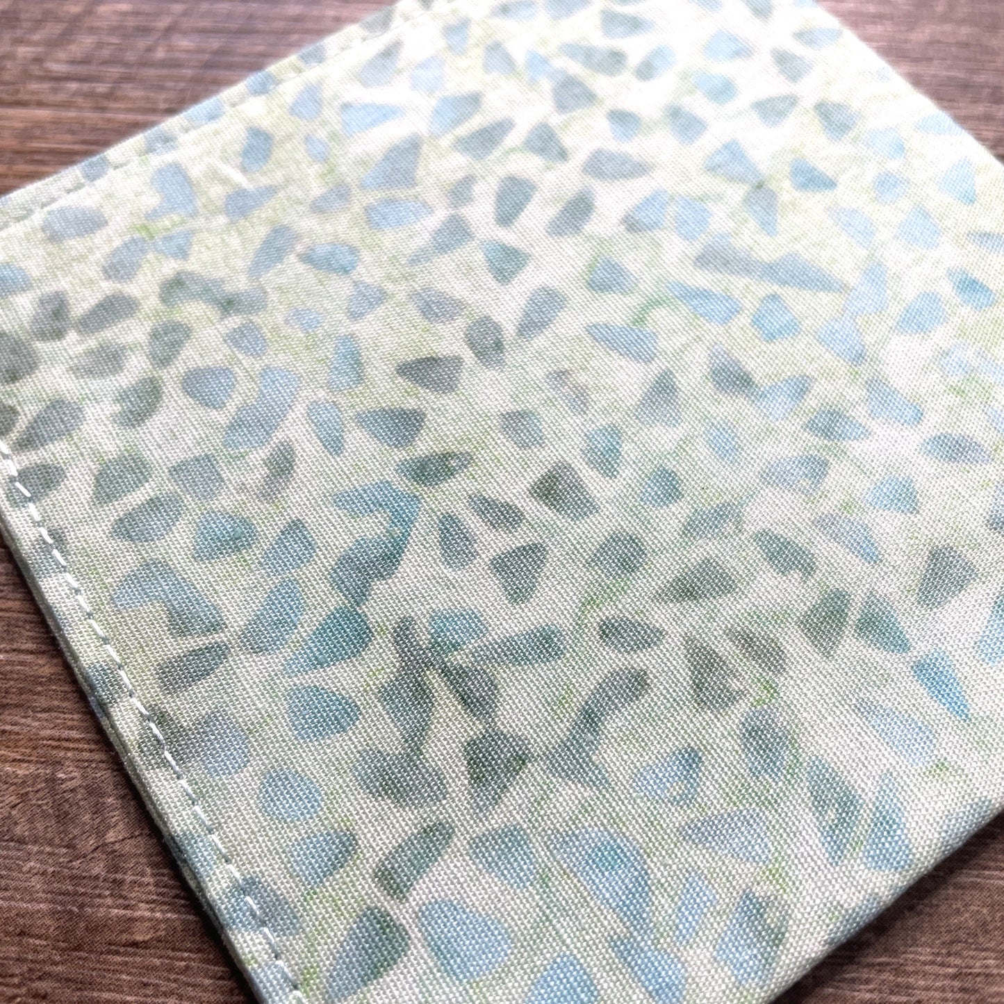 Fabric Corner Bookmark - Mint Terrazo