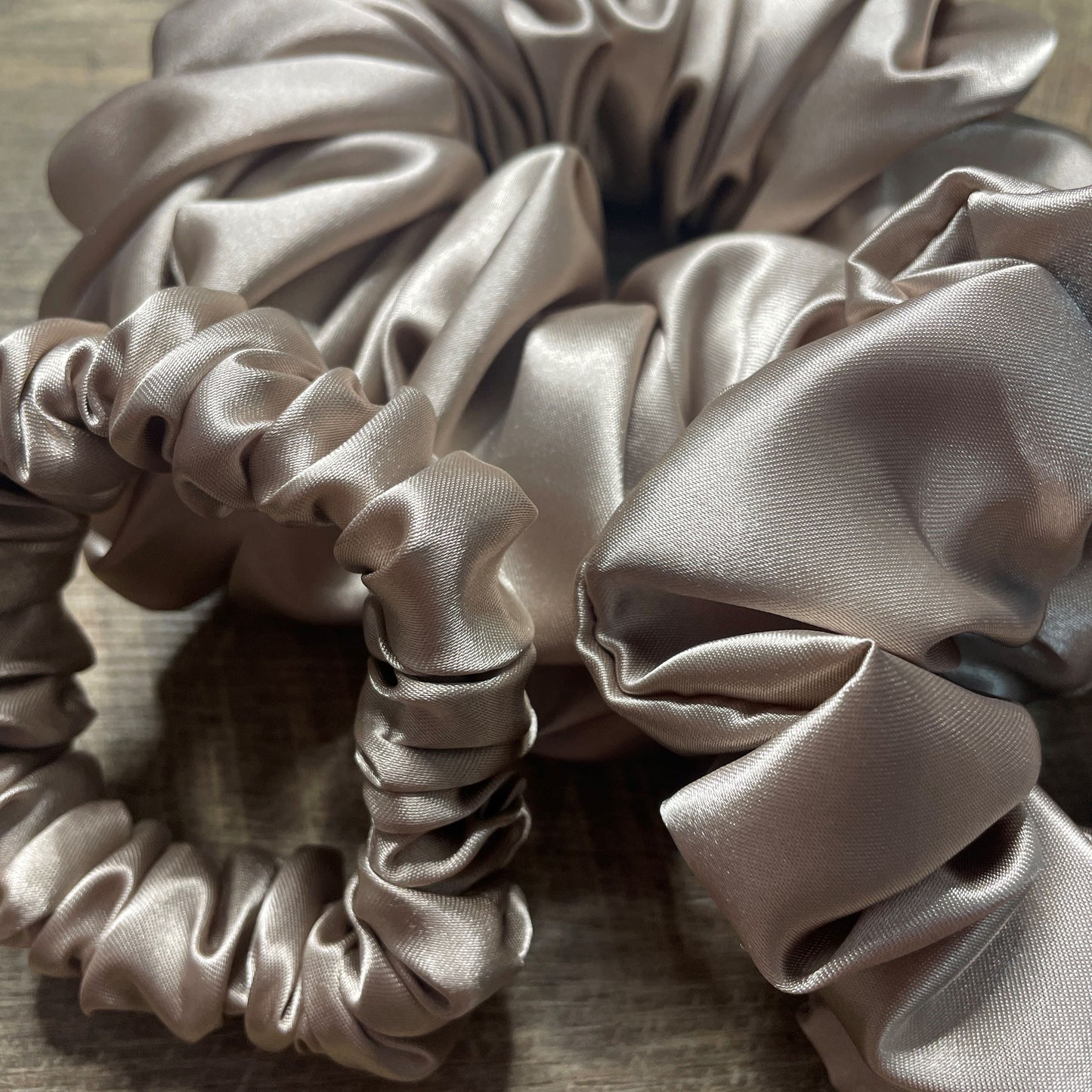 Scrunchies - Nude Satin