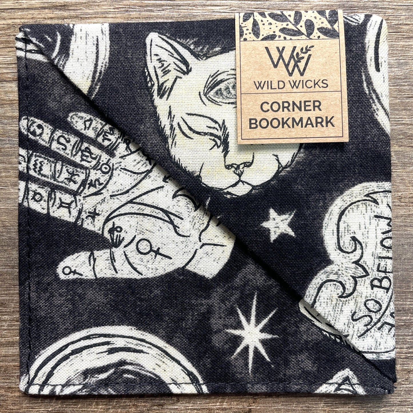 Fabric Corner Bookmark - Palm Reader