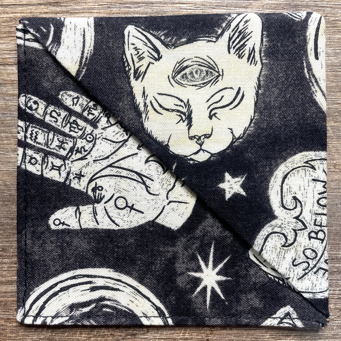 Fabric Corner Bookmark - Palm Reader