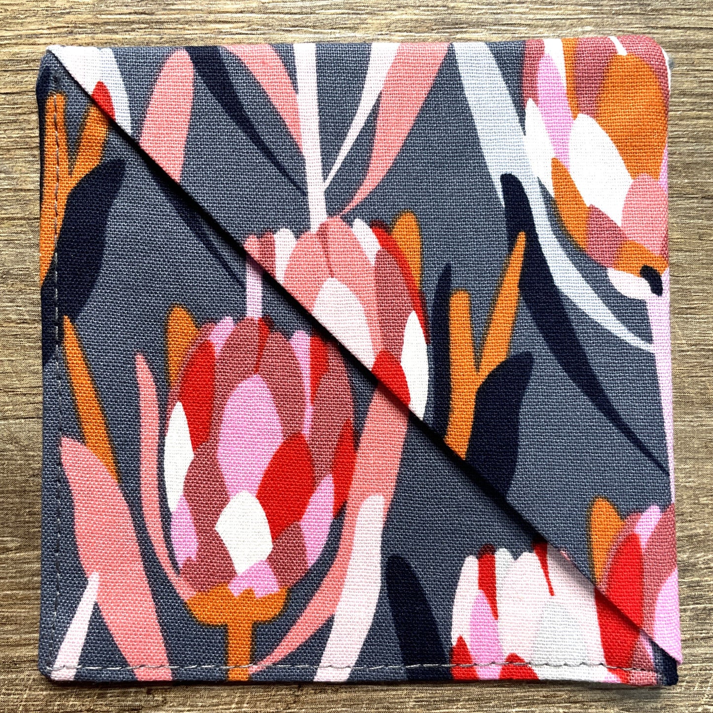 Fabric Corner Bookmark - Protea