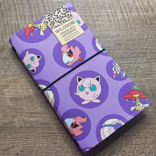 Wilddori Traveler's Notebook Cover Purple Poke