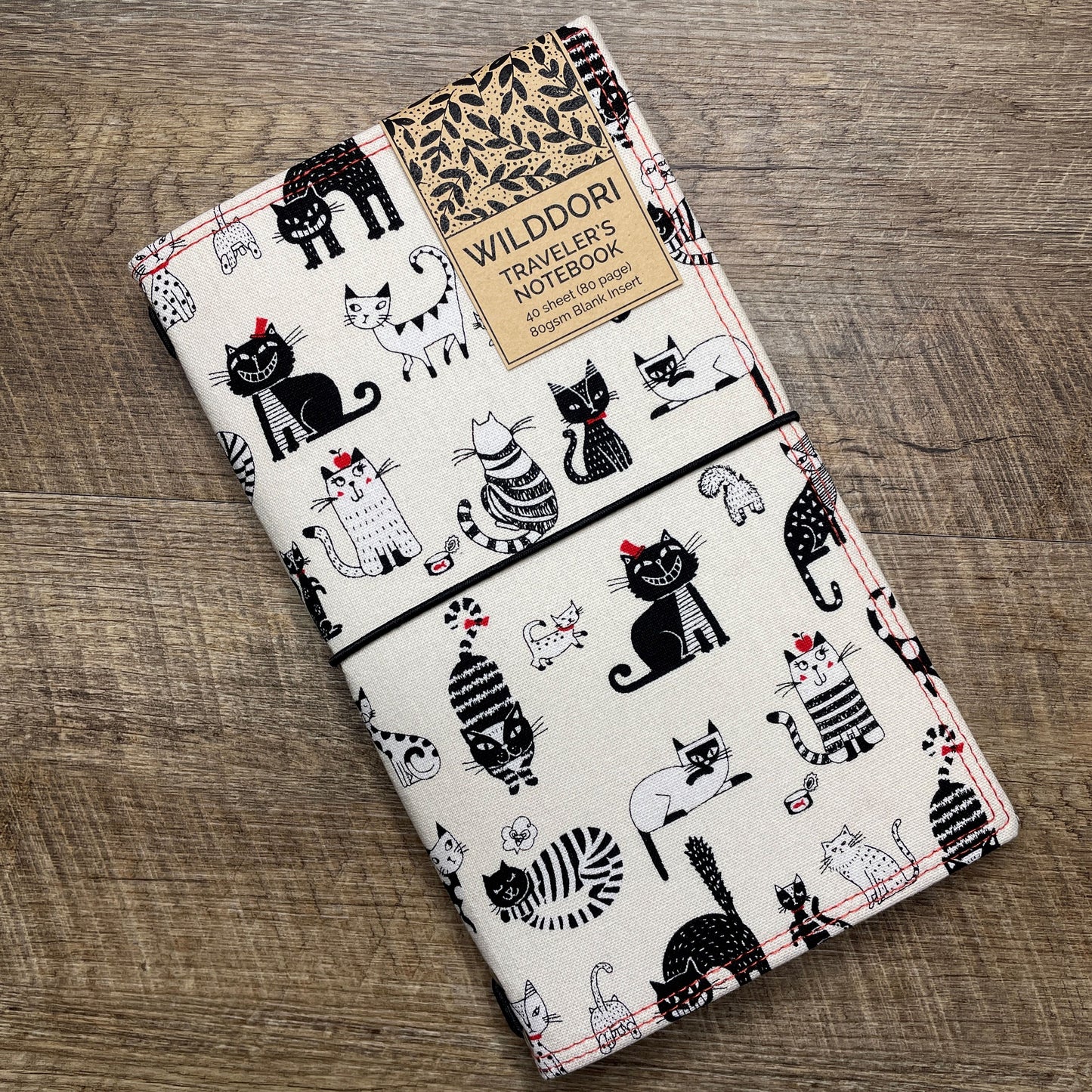Wilddori Traveler's Notebook Cover Sketchy Kitty