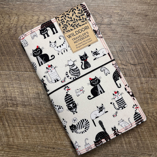Wilddori Traveler's Notebook Cover Sketchy Kitty