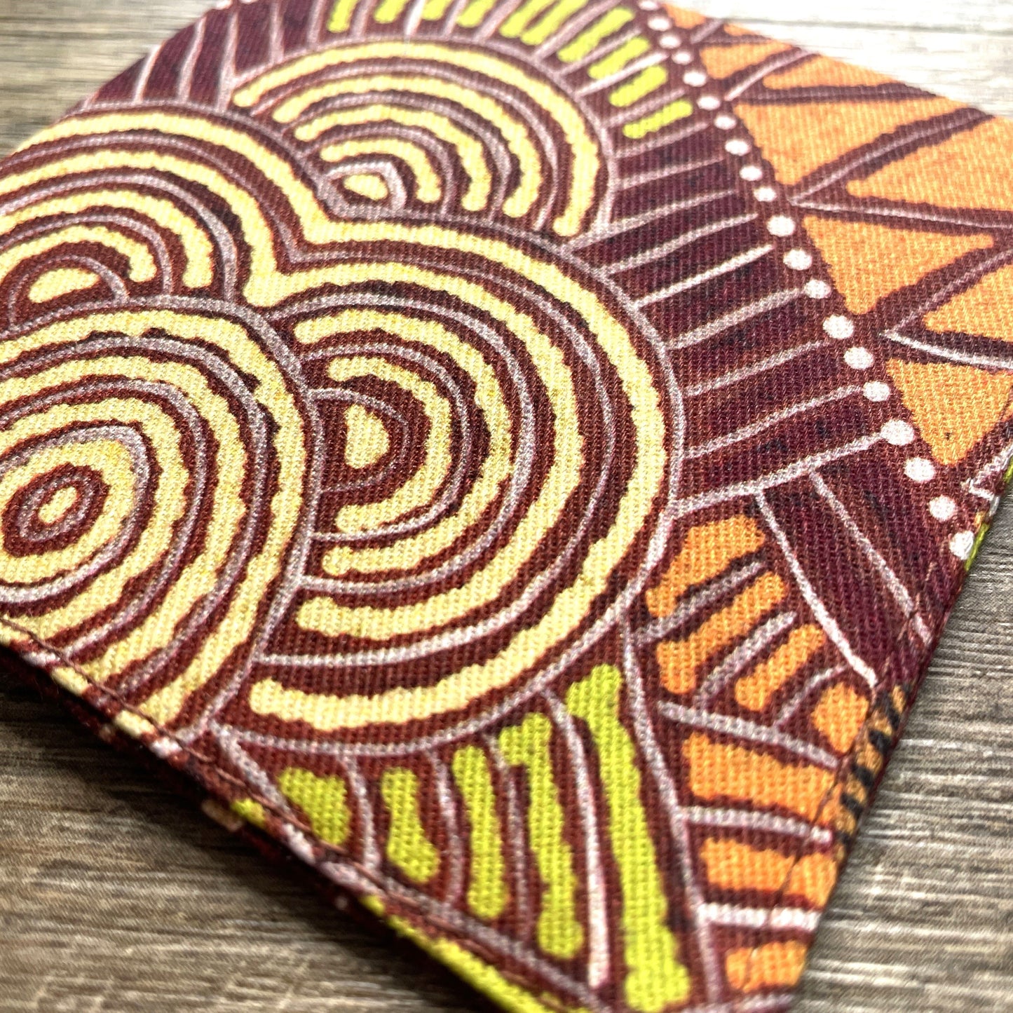 Fabric Corner Bookmark - Snake Vine Dreaming