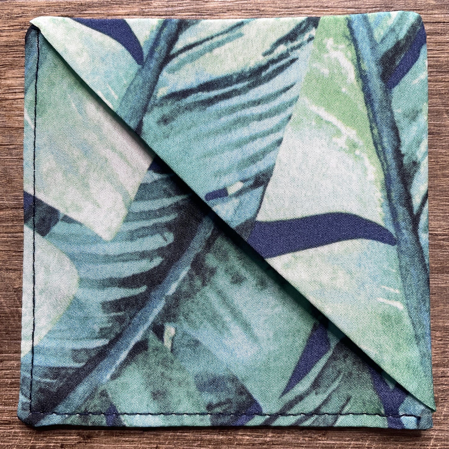 Fabric Corner Bookmark - Tropical Leaves
