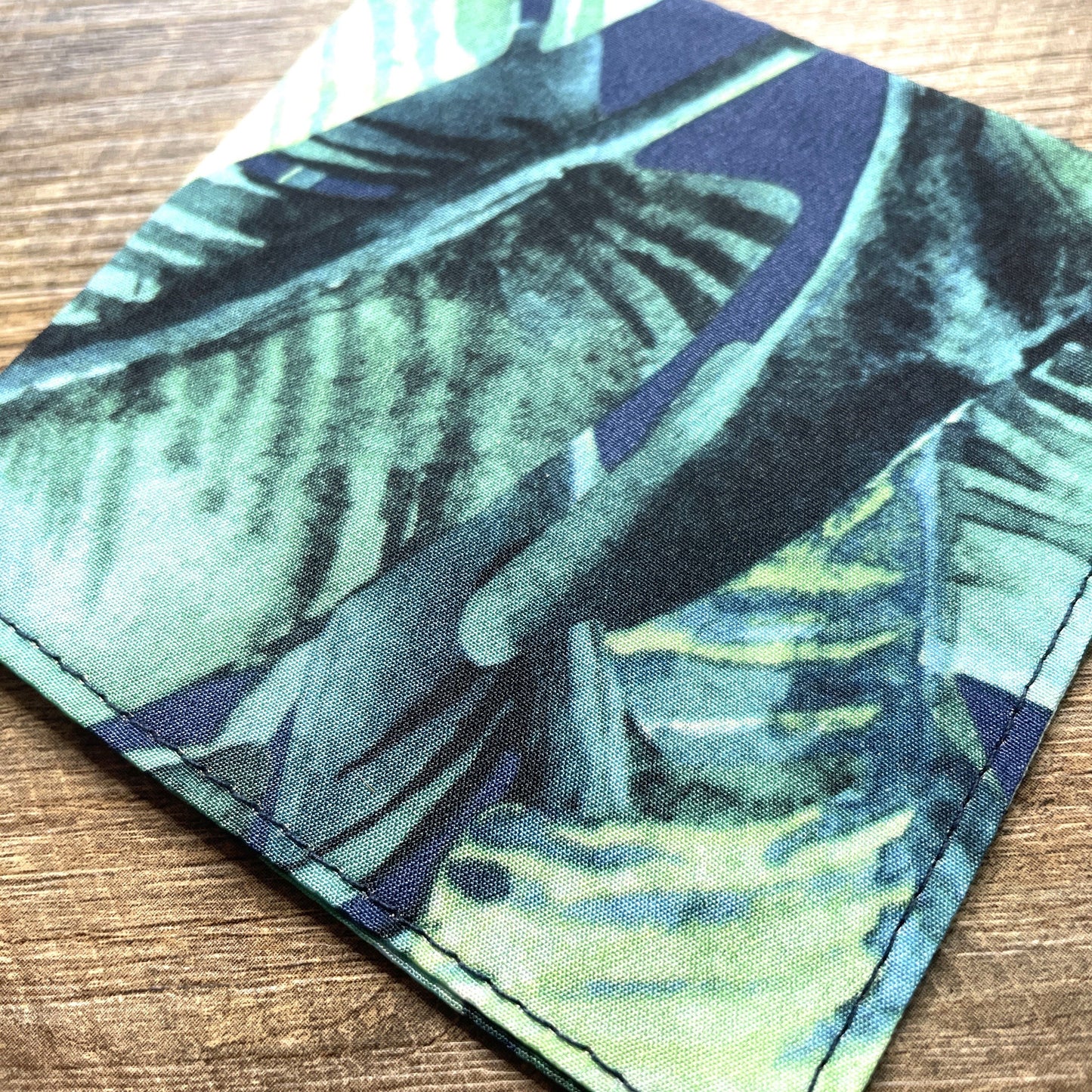 Fabric Corner Bookmark - Tropical Leaves