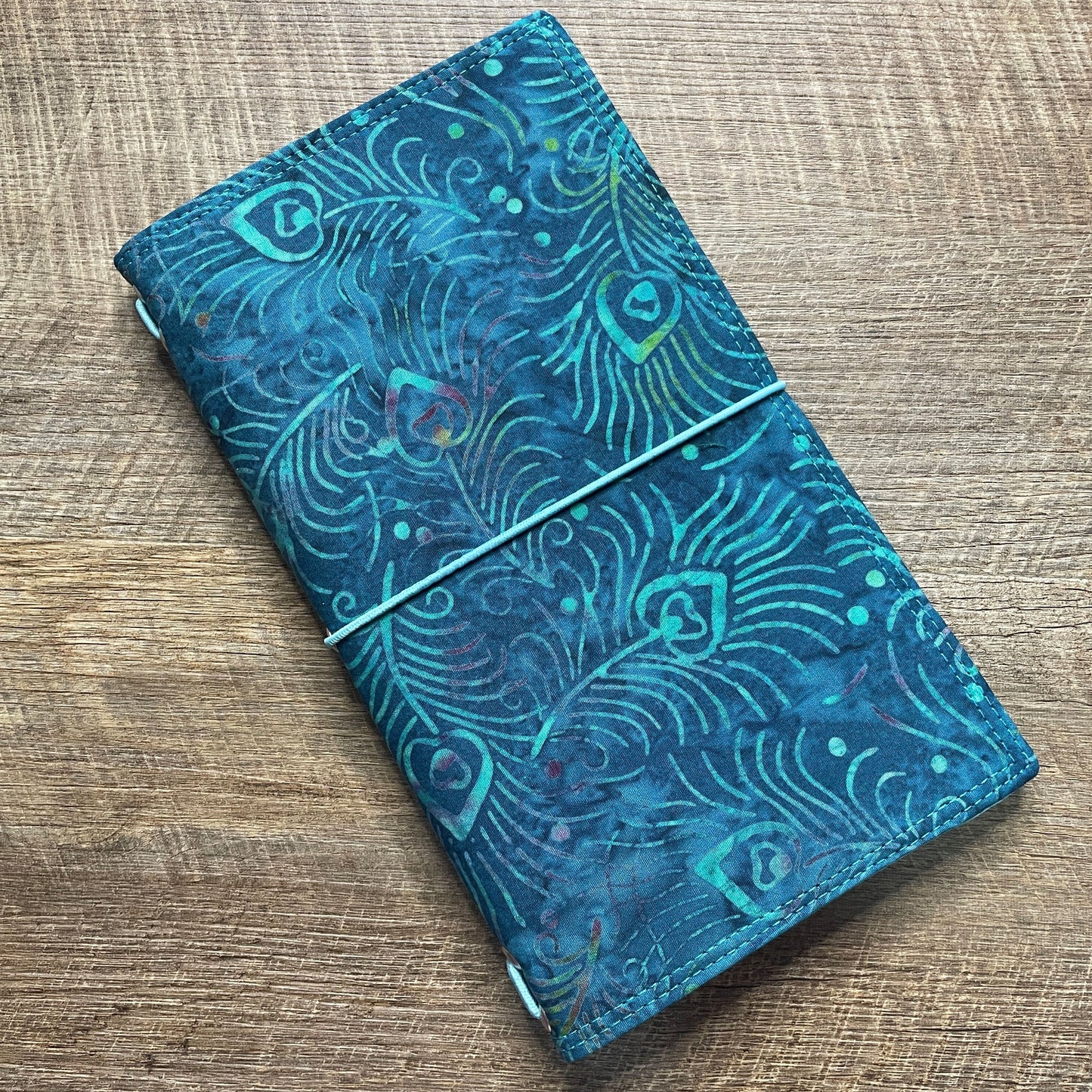 Wilddori Traveler's Notebook Cover Peacock Feathers
