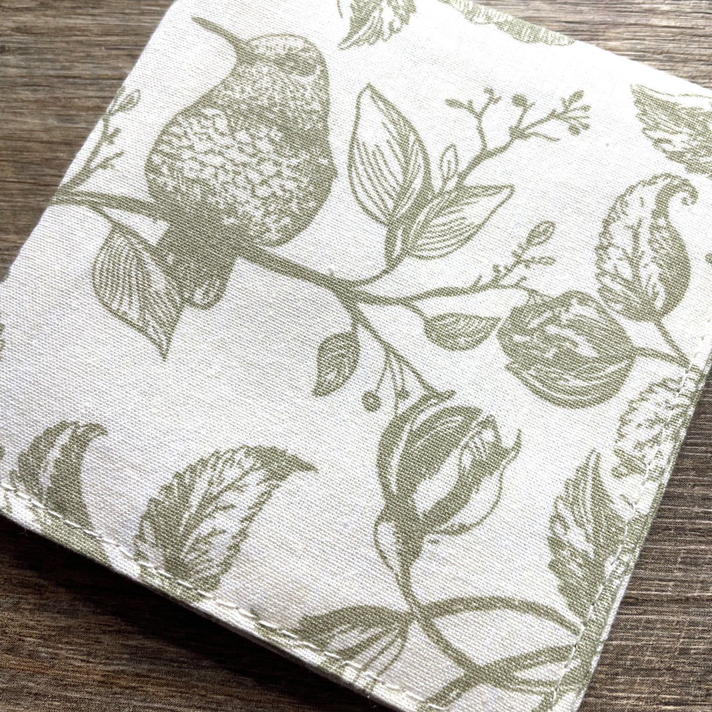Fabric Corner Bookmark - Vivienne Green
