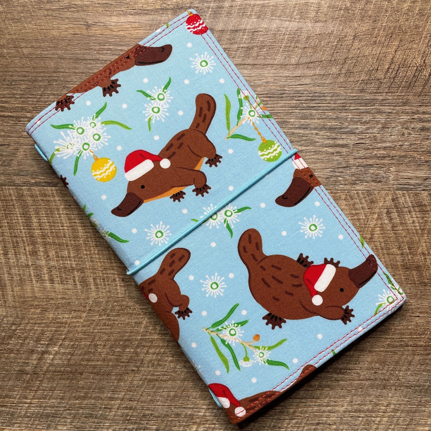 Wilddori Traveler's Notebook Cover Christmas Platypus