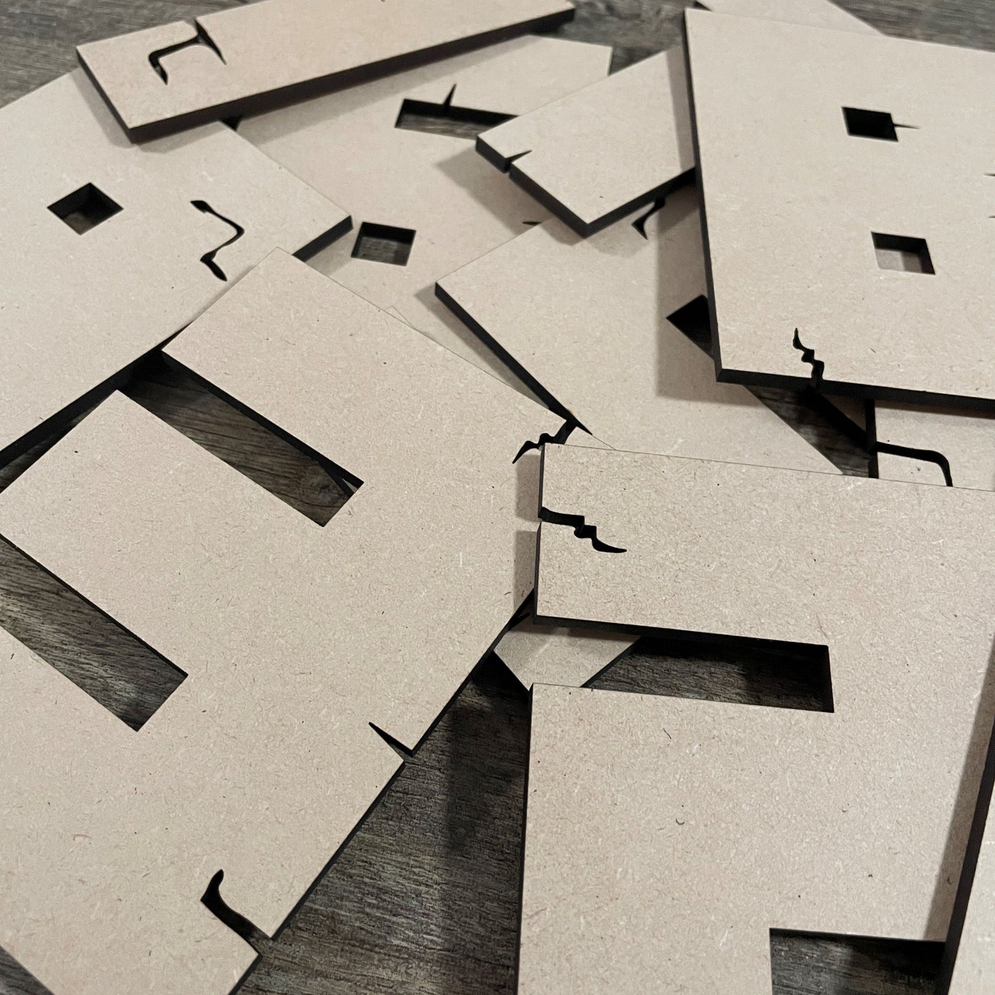 MDF Letters and Numbers 'Pixelcraft'