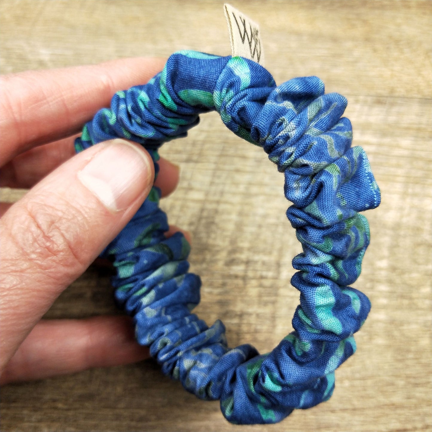 Scrunchies - Blue Green Batik