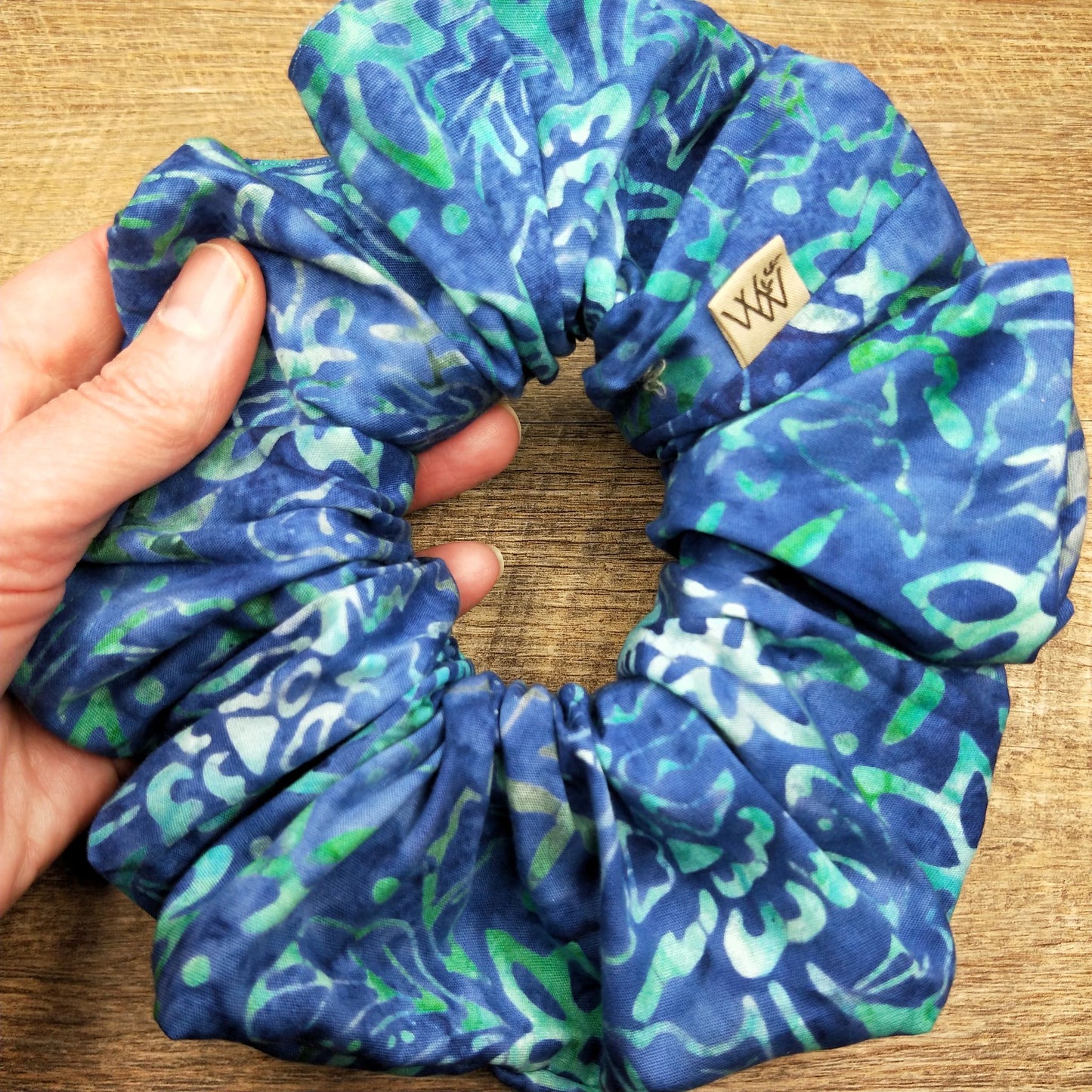 Scrunchies - Blue Green Batik
