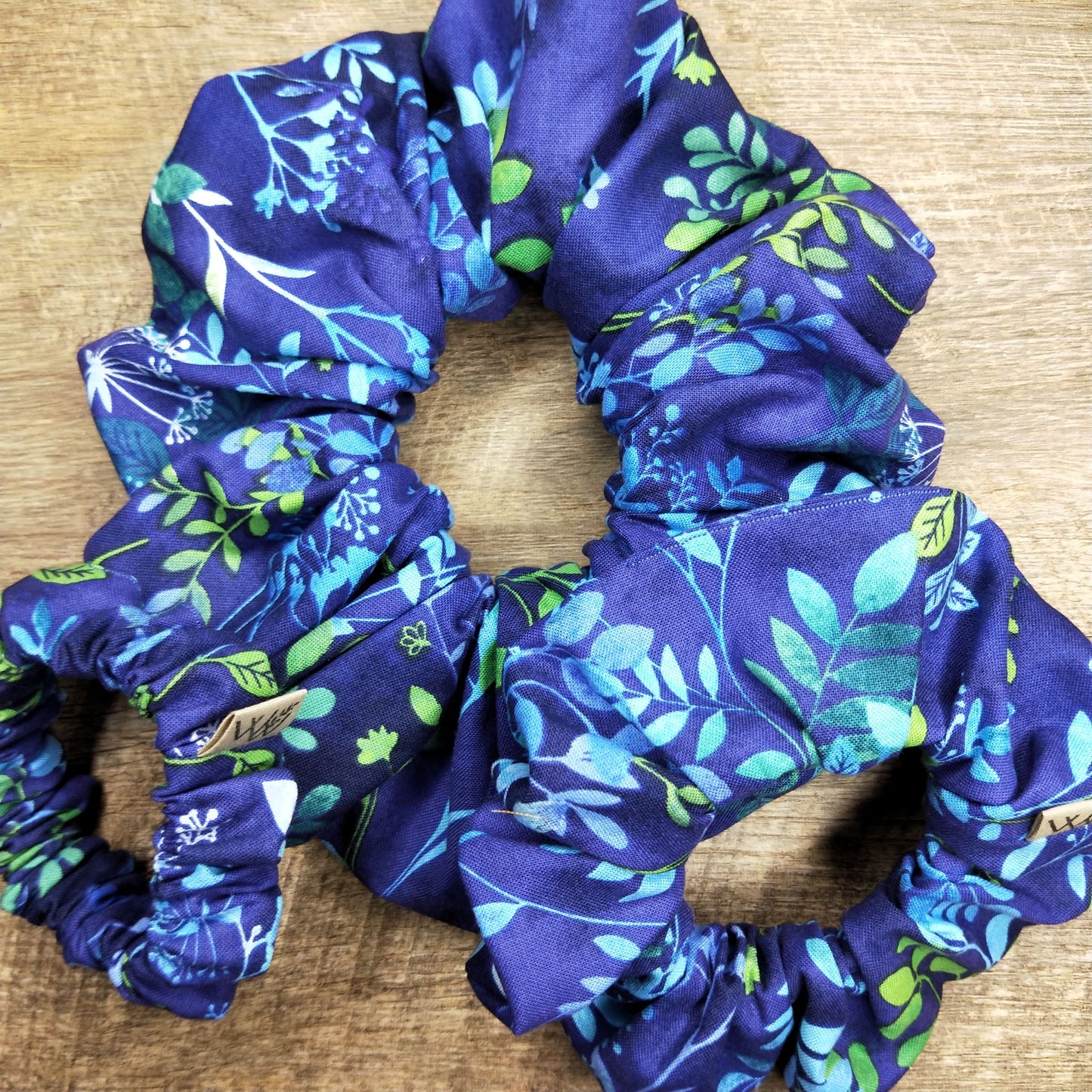 Scrunchies - Purple Leaf