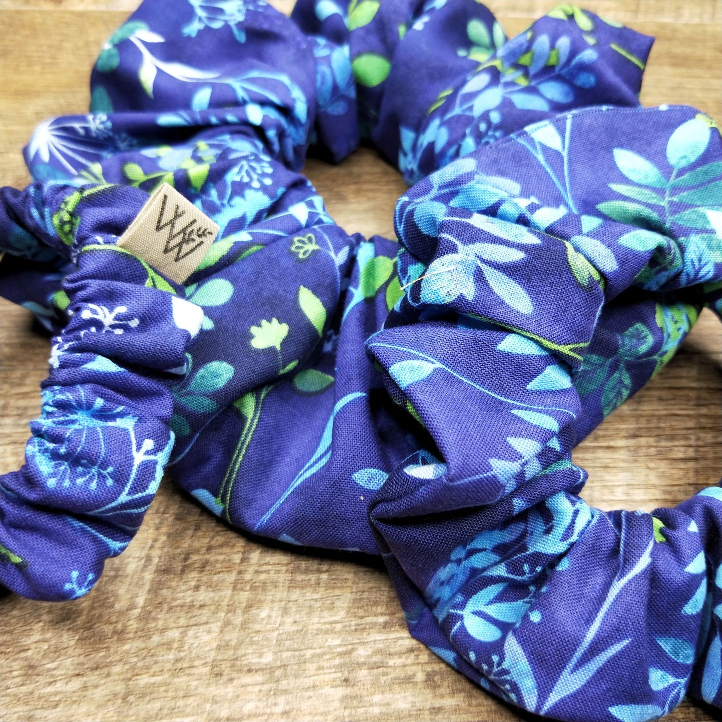 Scrunchies - Purple Leaf
