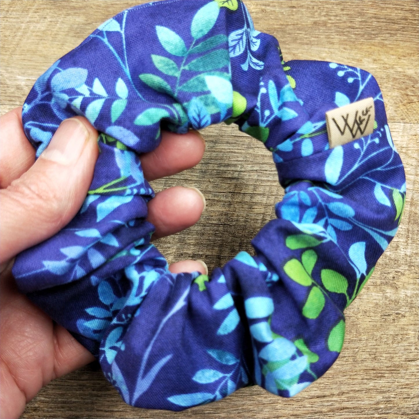 Scrunchies - Purple Leaf