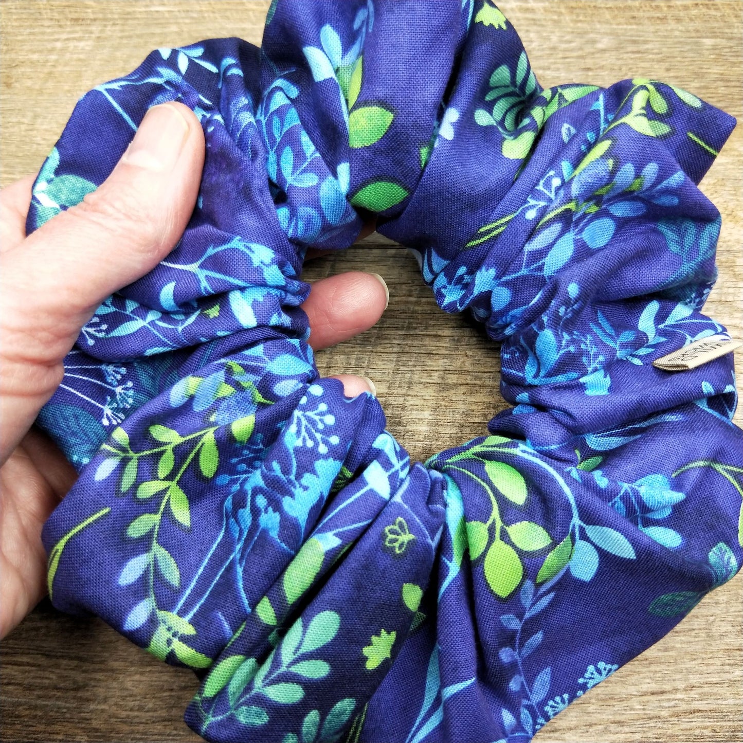 Scrunchies - Purple Leaf
