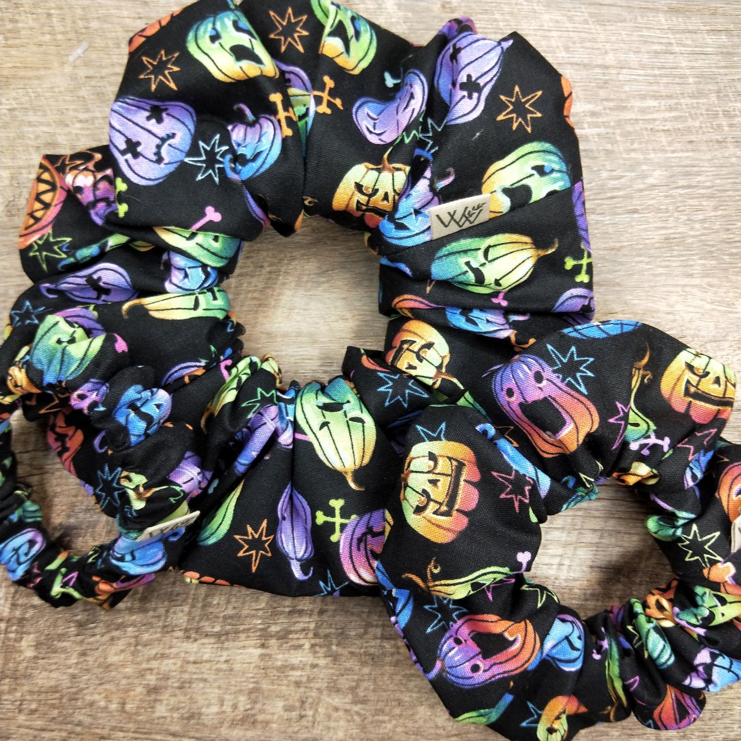 Scrunchies - Halloween Colourful Pumpkin Heads