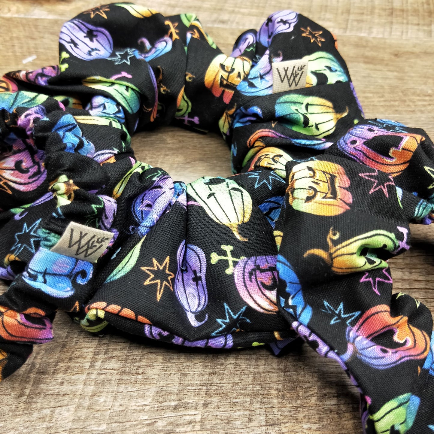 Scrunchies - Halloween Colourful Pumpkin Heads
