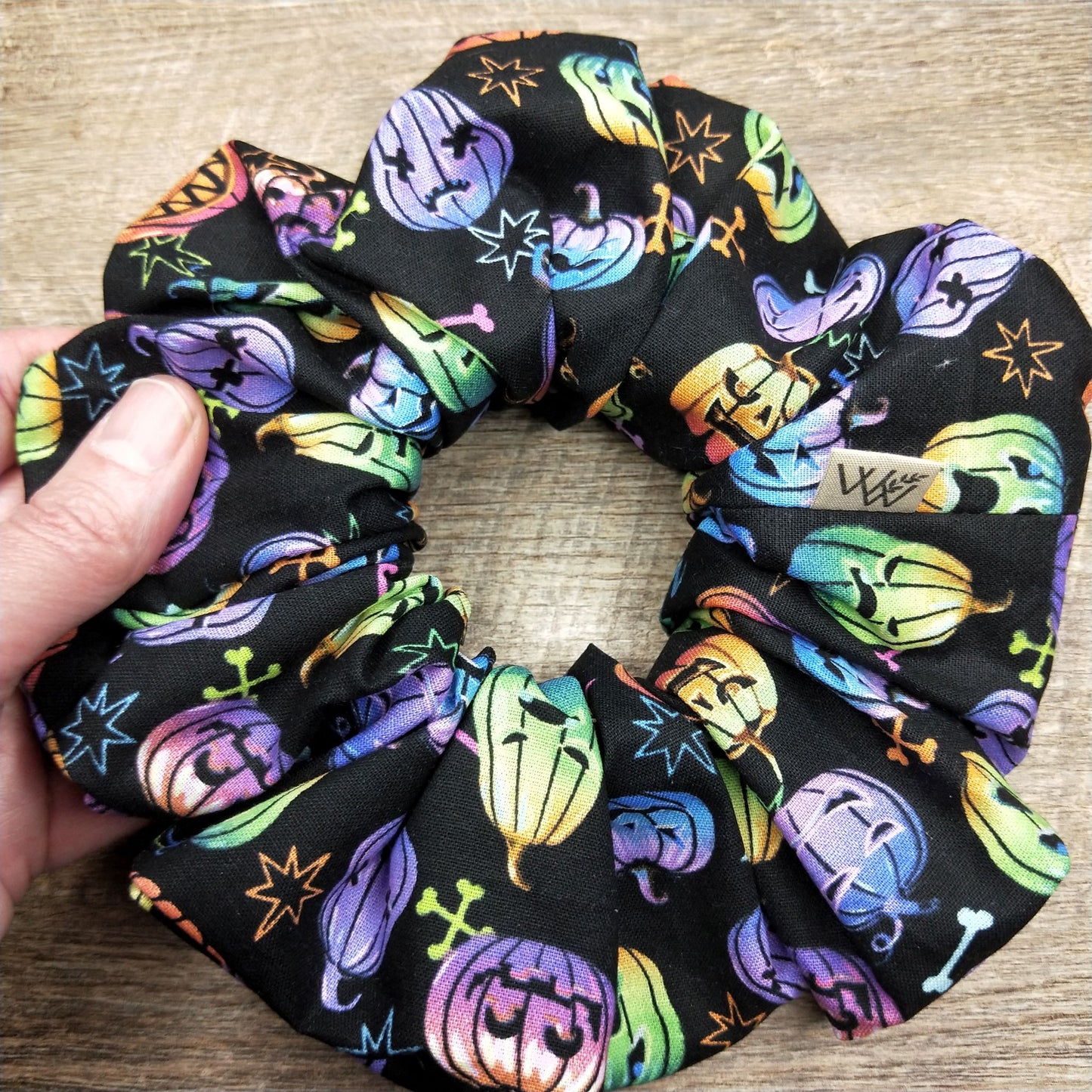 Scrunchies - Halloween Colourful Pumpkin Heads